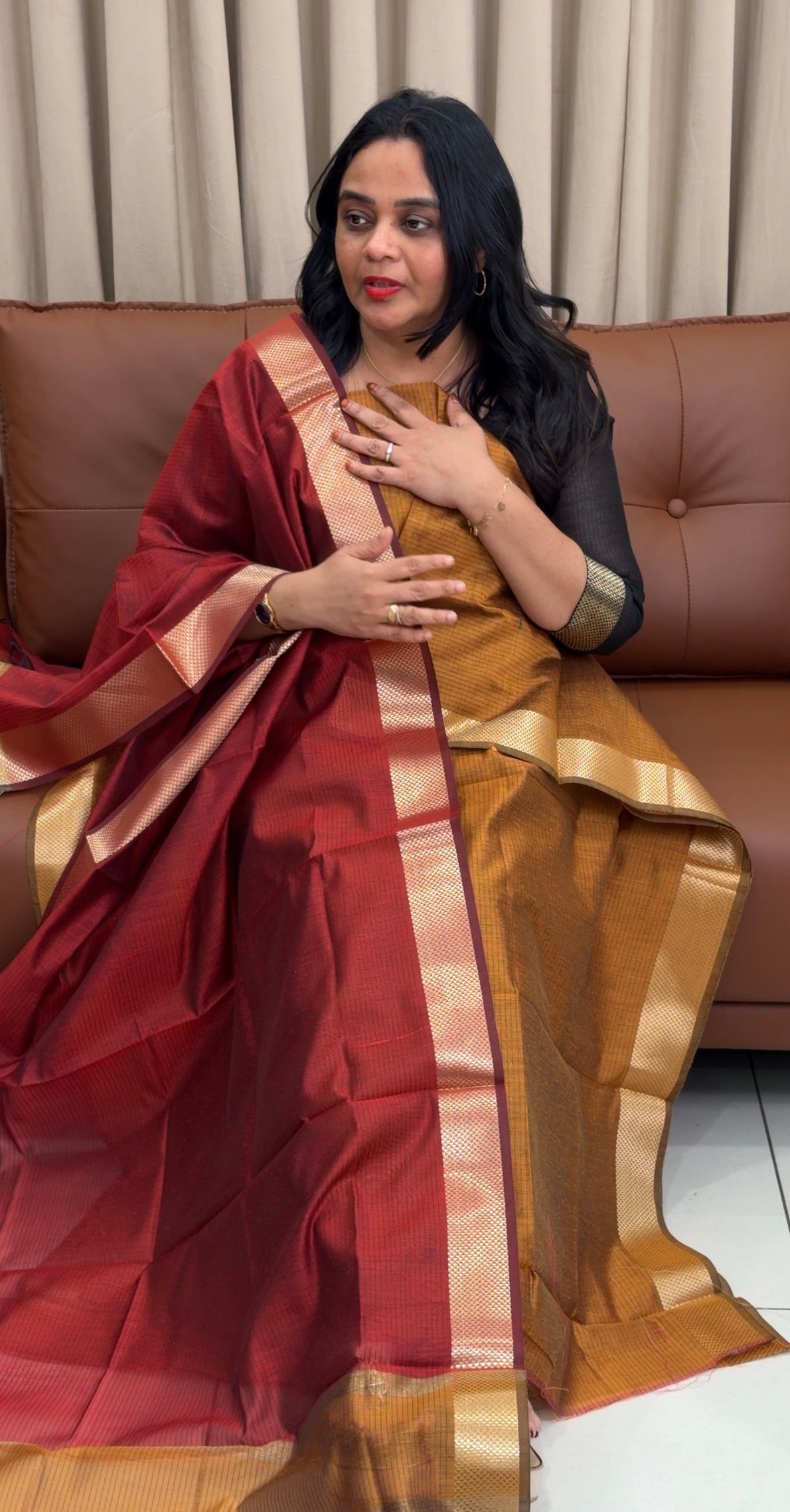 FORWARD MUL CHANDERI UNSTITCHED SALWAR SUITS - IHA 33340