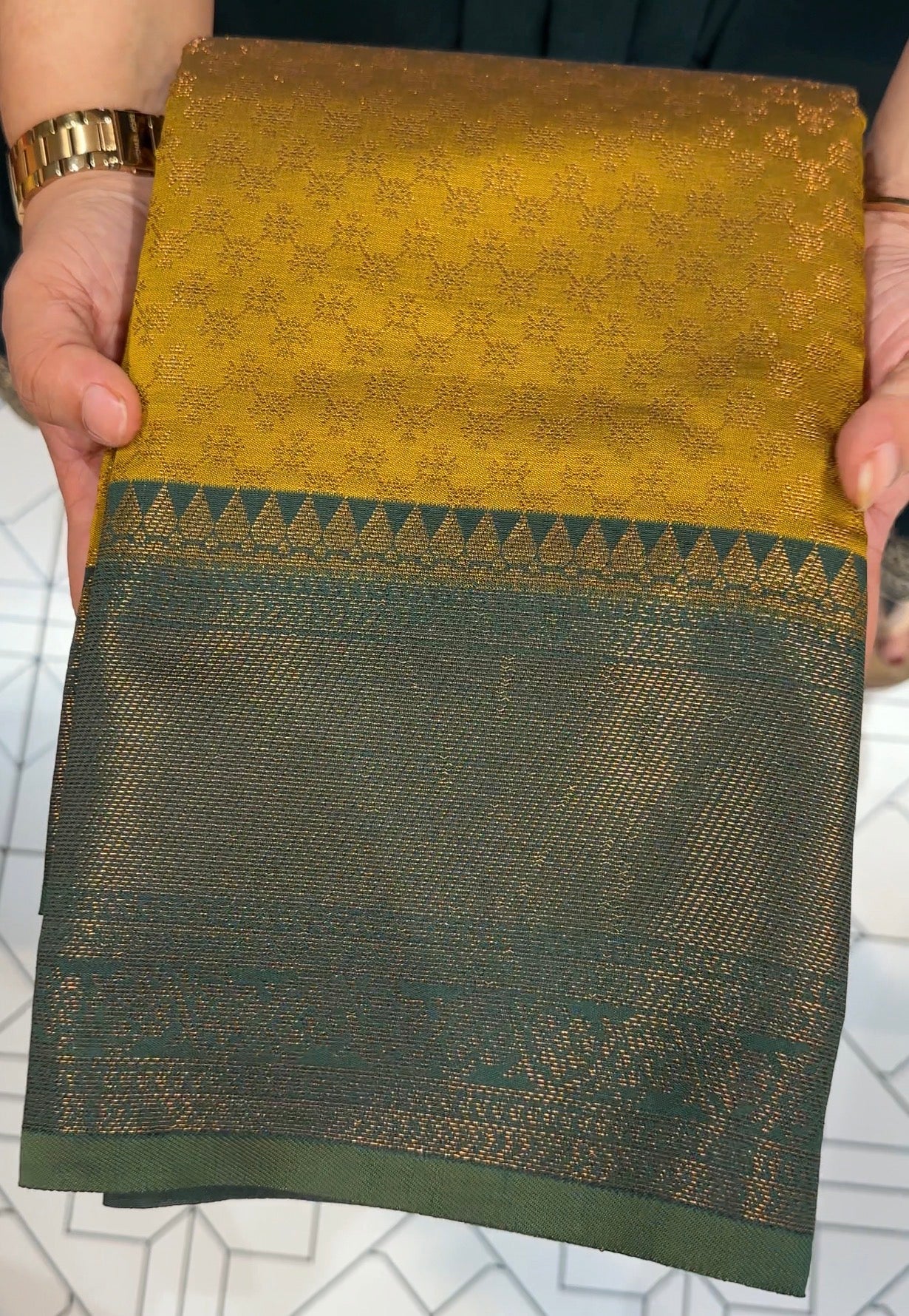 SEMI BROCADE SAREES - IHA 27327
