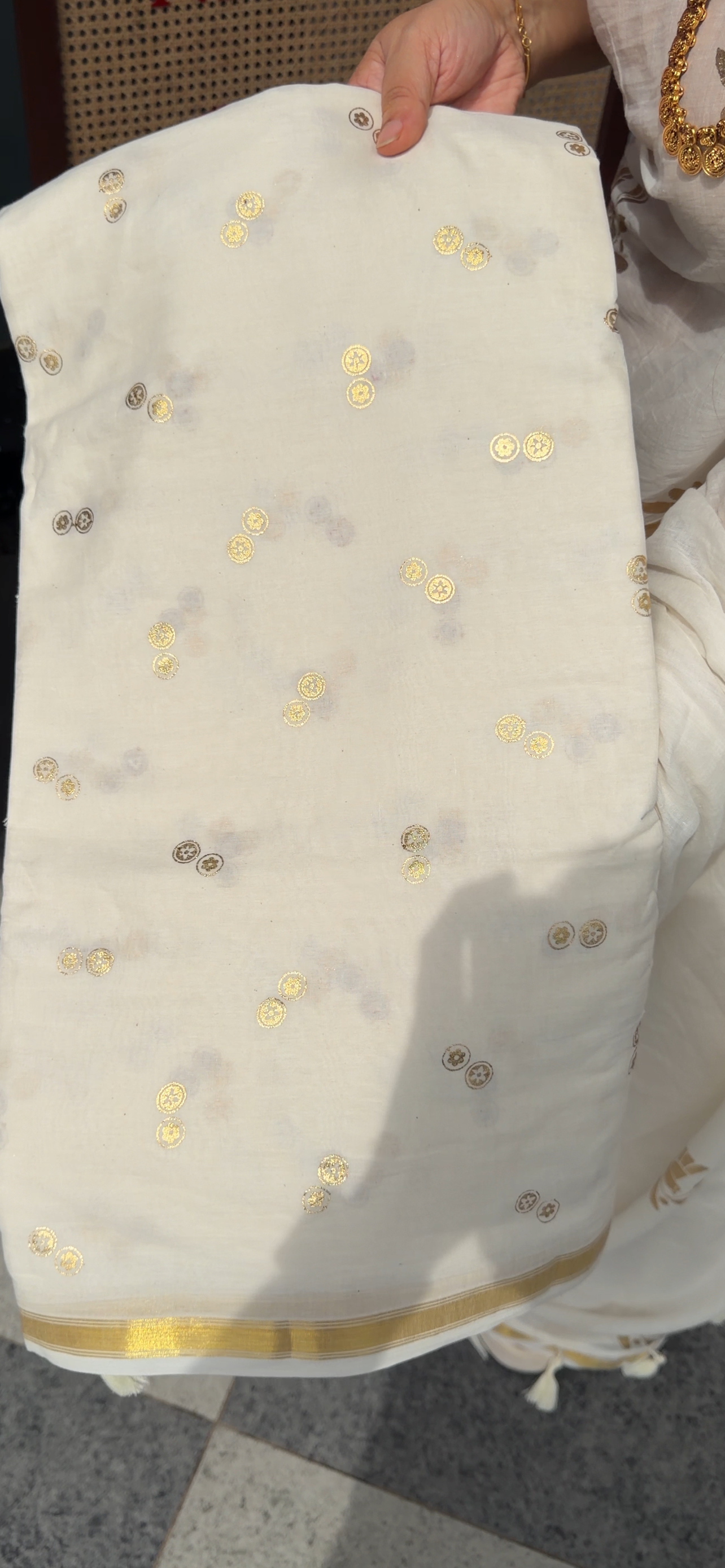IHA'S IN-HOUSE MUL COTTON SAREES - IHA 34091