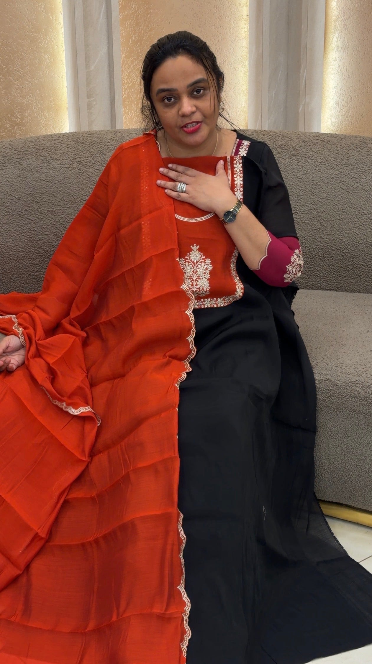 FORWARD MALAI CHANDERI UNSTITCHED SALWAR SUITS - IHA 35003