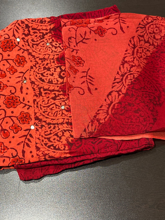 OFFER SALES UNSTITCHED SALWAR SUITS -  IHA 34177