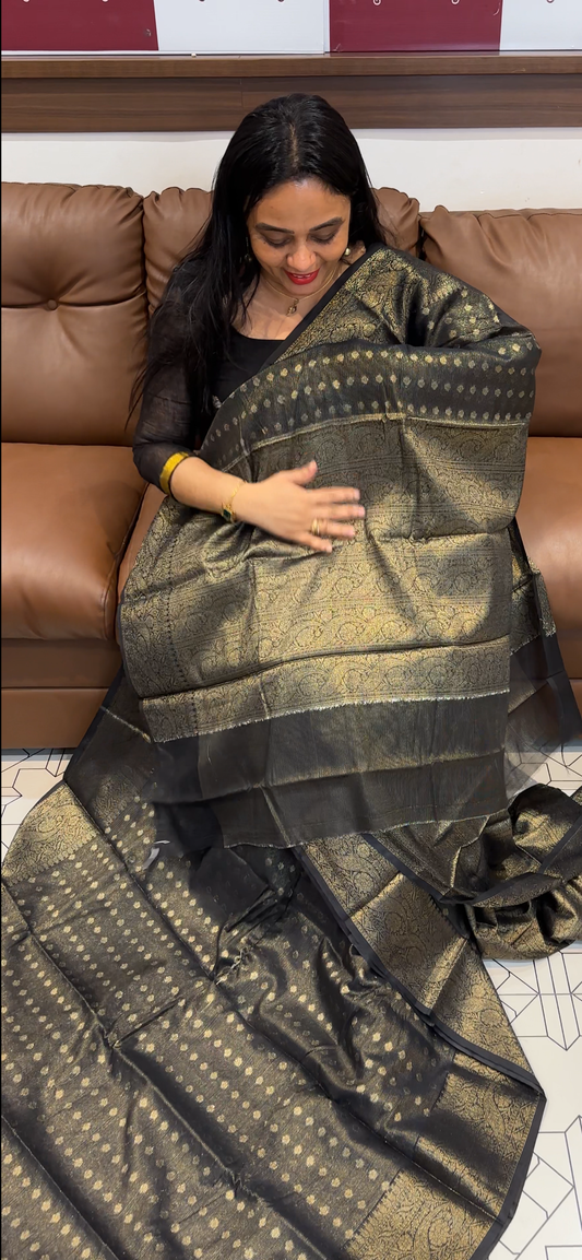 SEMI BANARASI SAREES - IHA 35461