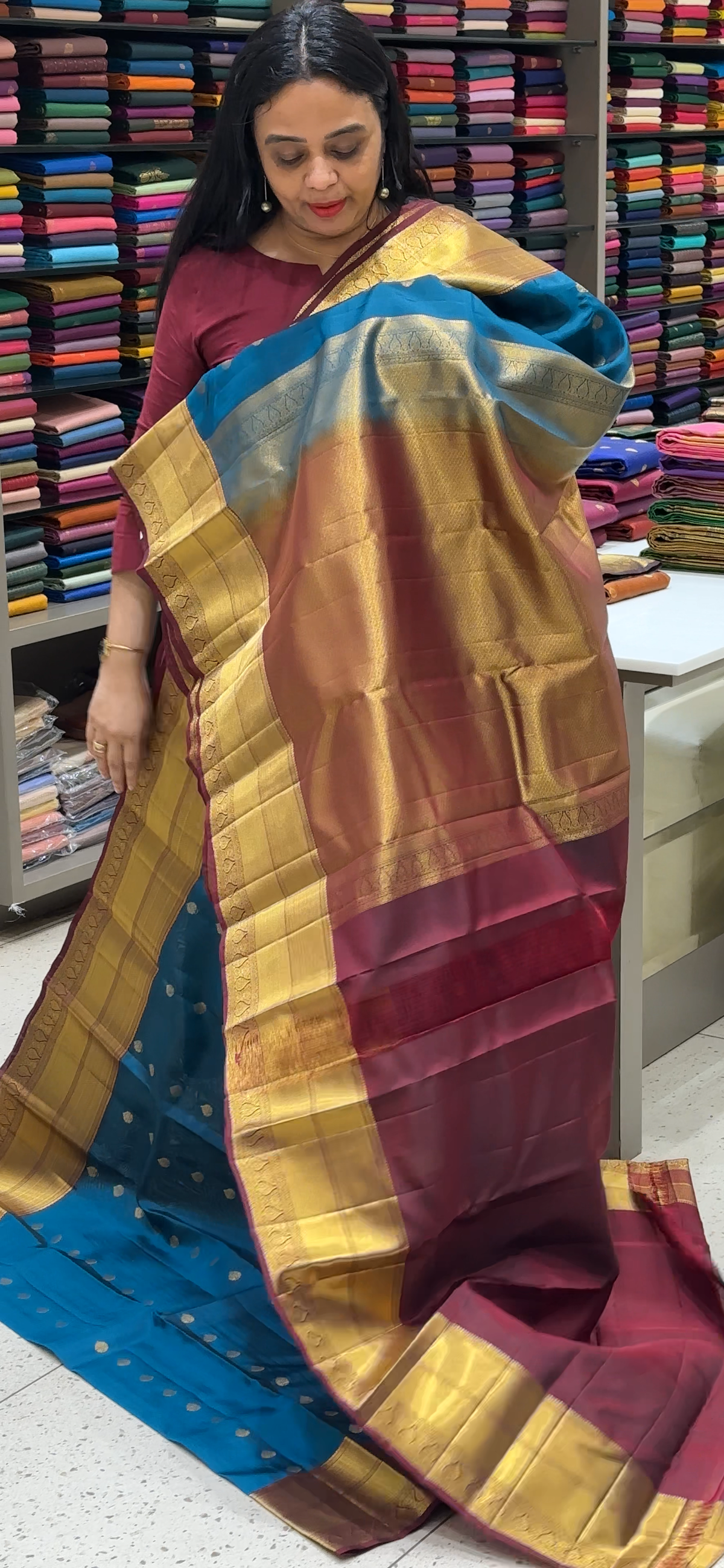 DESIGNER KANCHIPURAM SAREES - IHA 35549