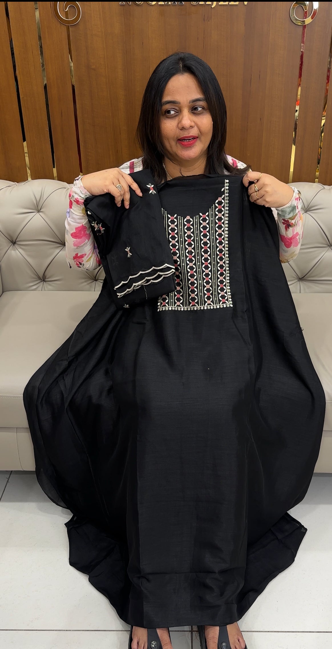 SEMI RAW SILKUNSTITCHED SALWAR SUITS - IHA 26068