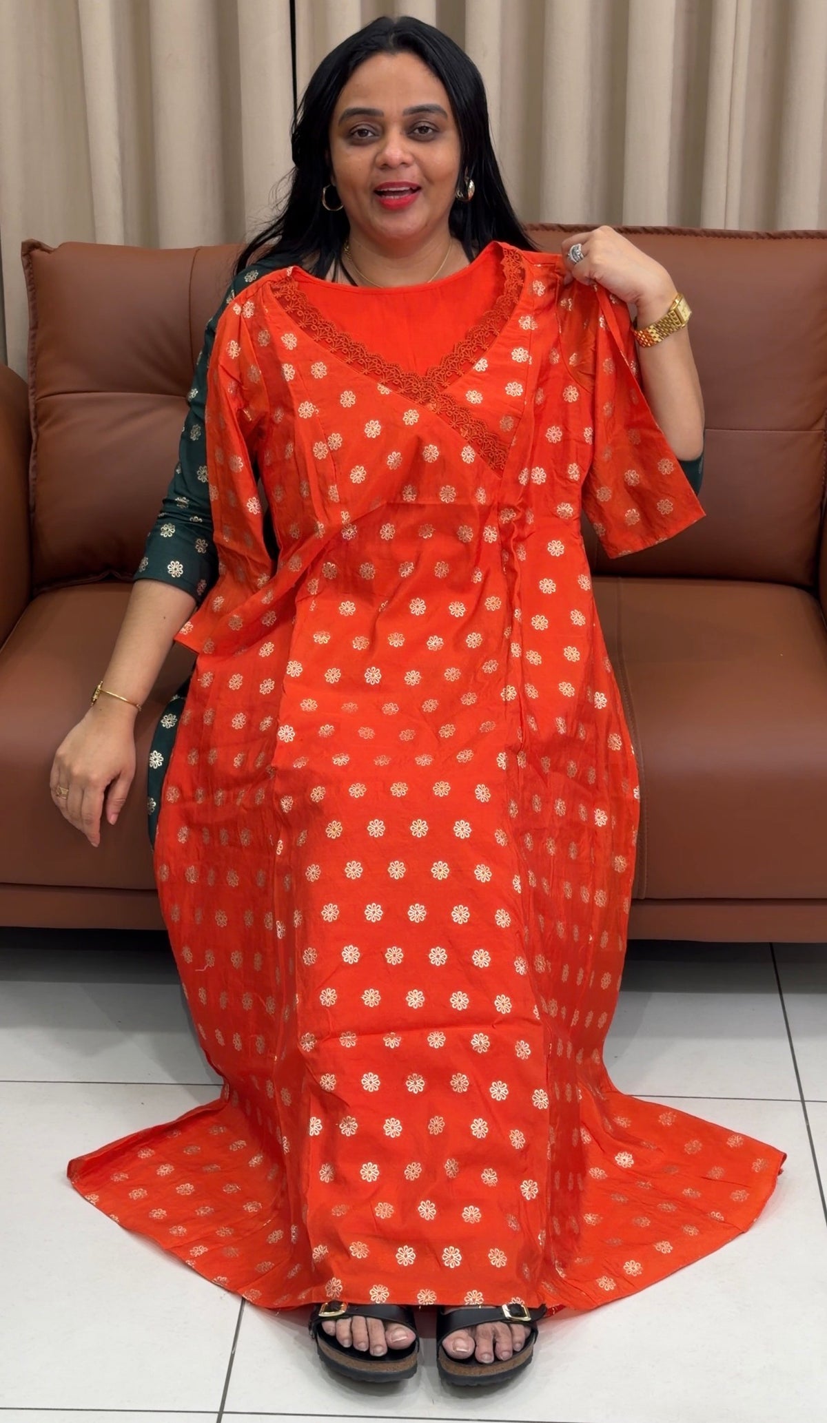 IHA'S IN-HOUSE BANARASI ALINE TOPS - IHA 35345