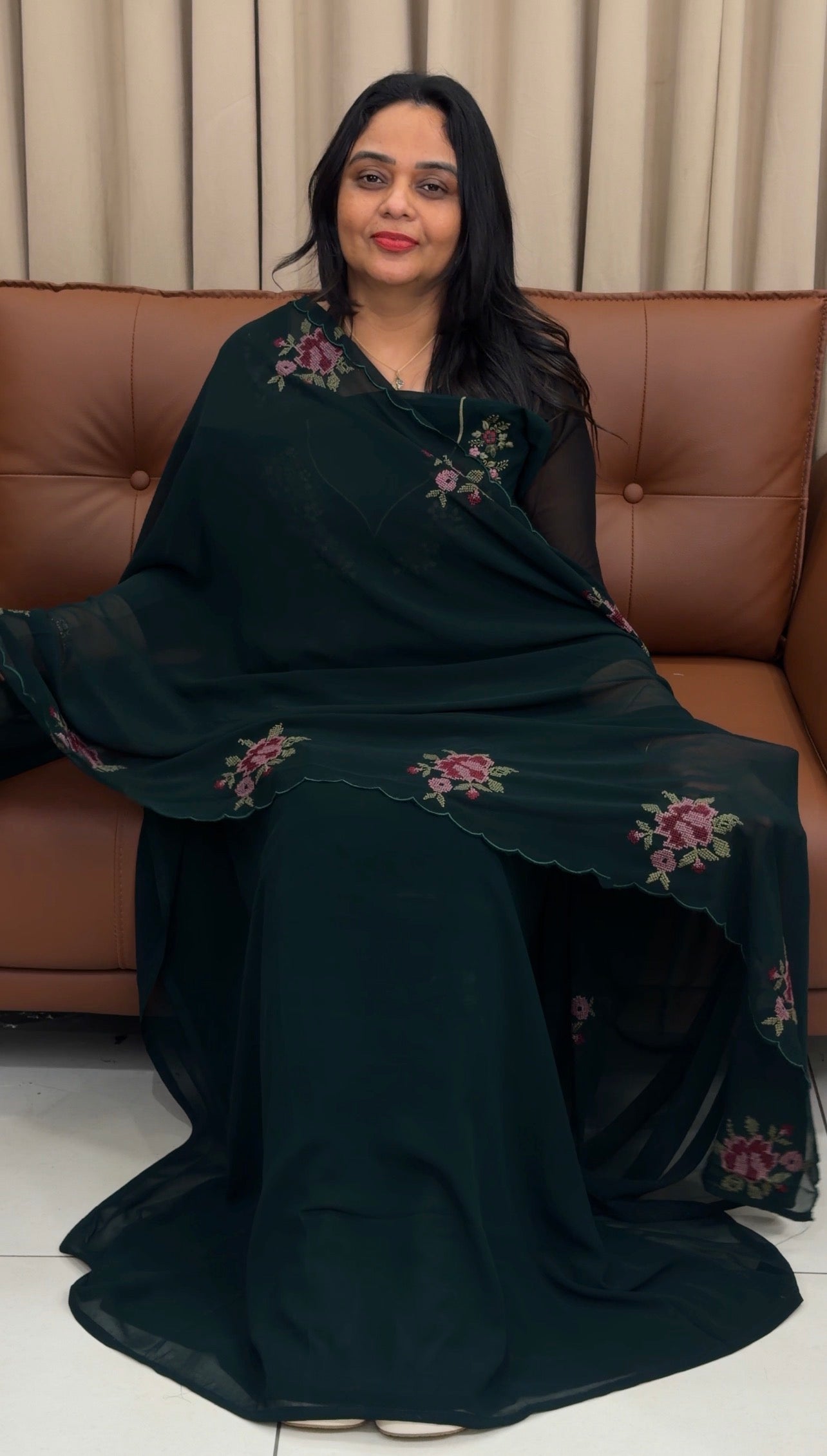 FAUX GEORGETTE UNSTITCHED SALWAR SUITS - IHA 33450