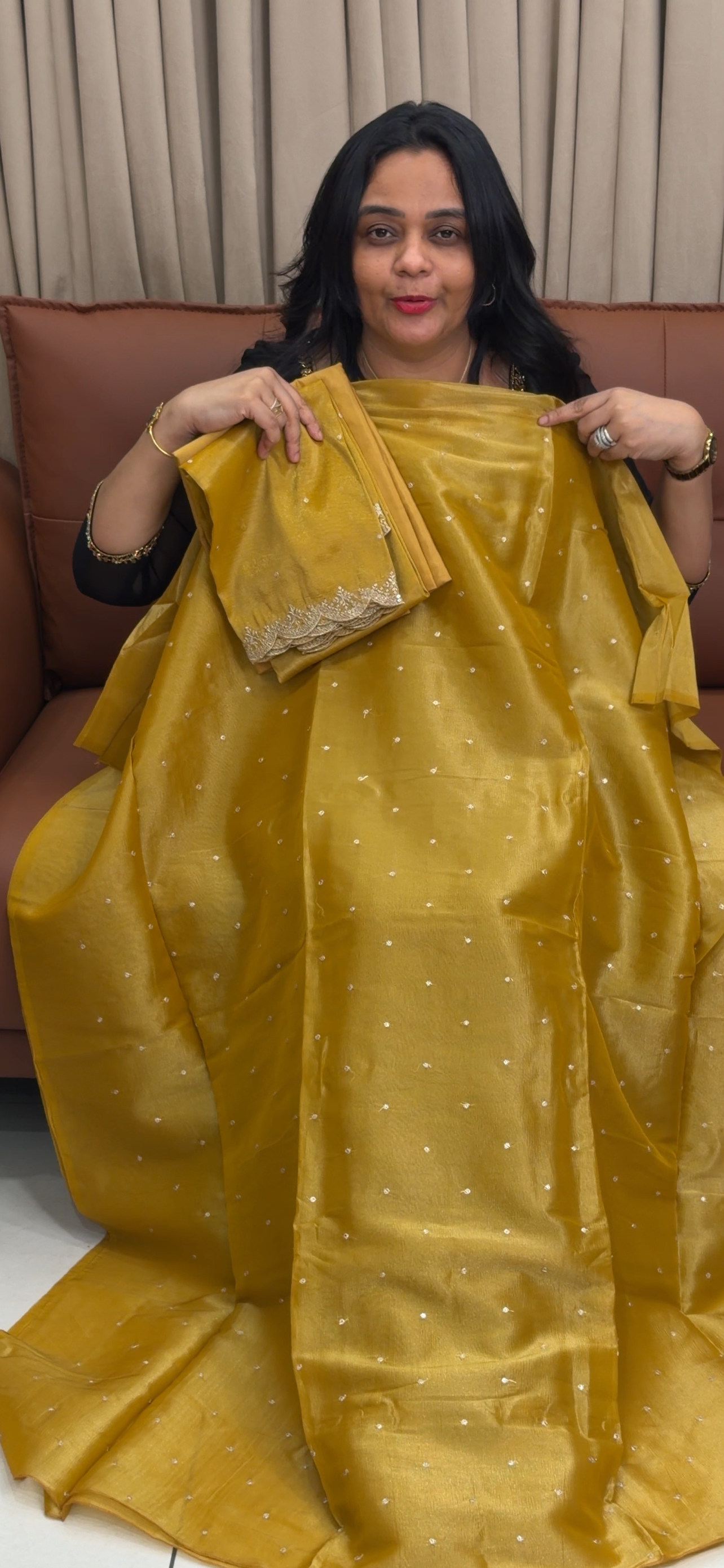 CRUSHED BANARASI UNSTITCHED SALWAR SUITS - IHA 35049