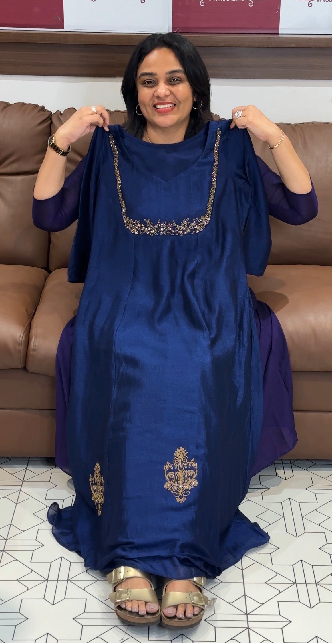 IHA'S IN-HOUSE SEMI RAW SILK ALINE TOPS - IHA 31154