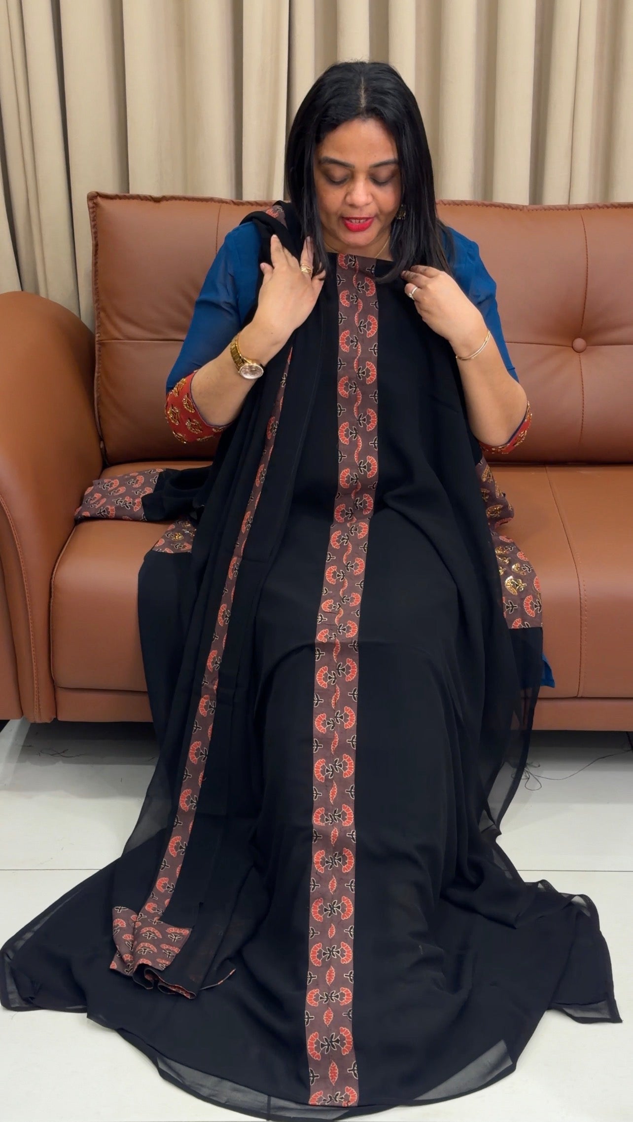 IHA'S IN-HOUSE GEORGETTE UNSTITCHED SALWAR SUITS - IHA 33980