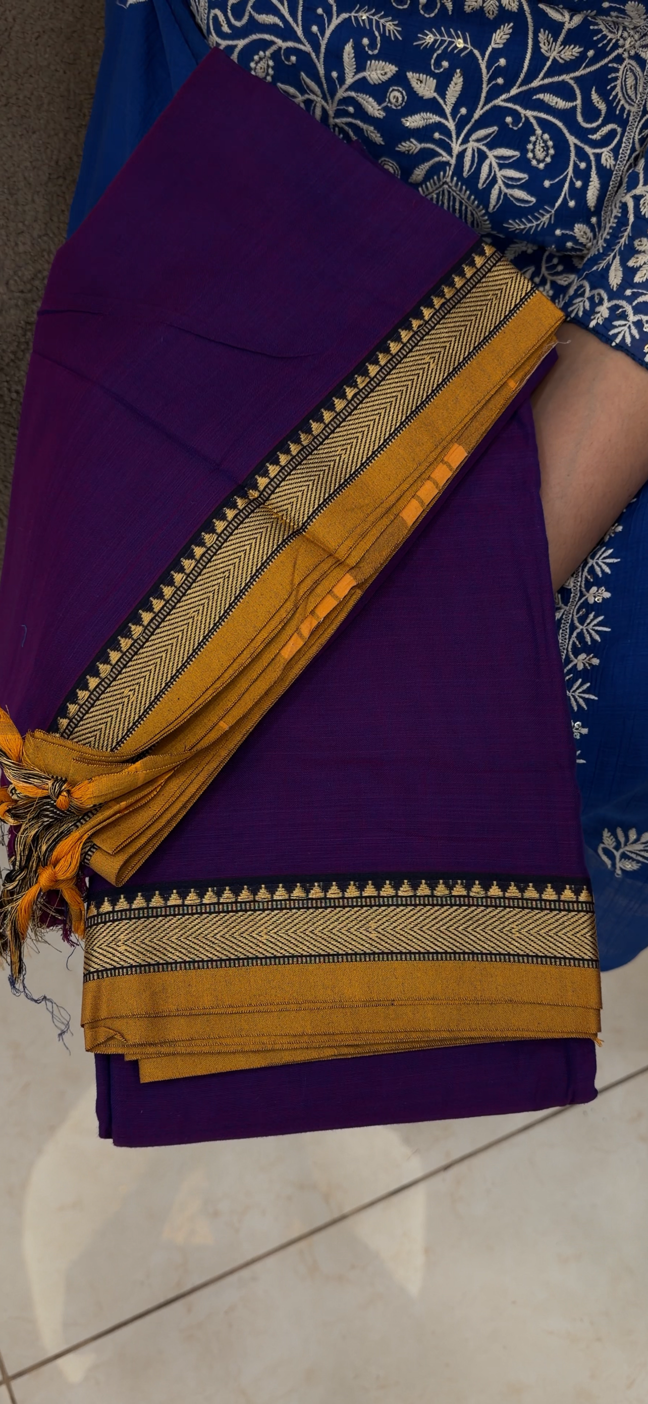 HANDLOOM COTTON UNSTITCHED SALWAR SUITS - IHA 34366