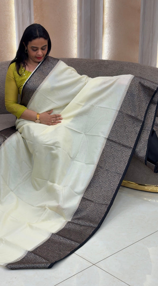 SEMI BANARASI SAREES - IHA 33217