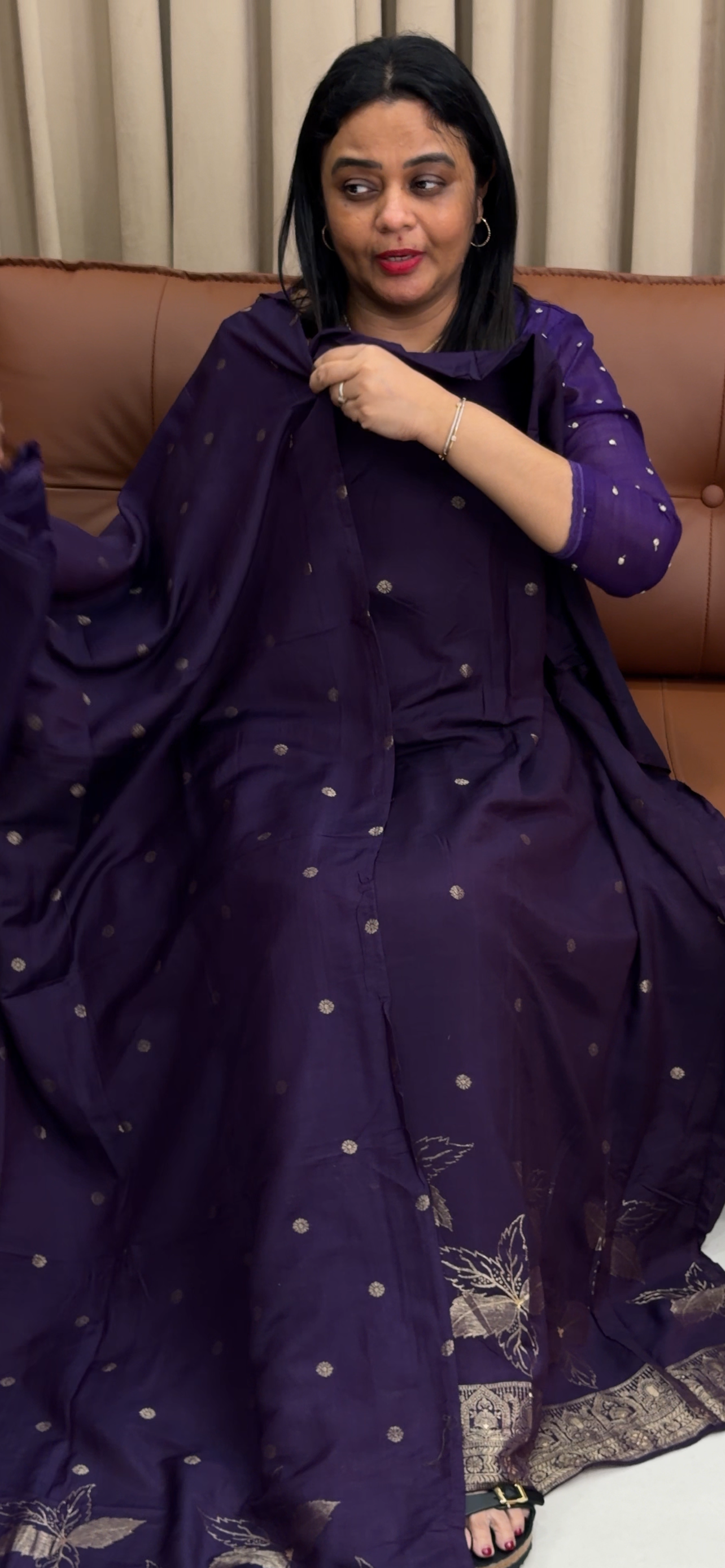 SOFT MUL UNSTITCHED SALWRA SUITS - IHA 33897