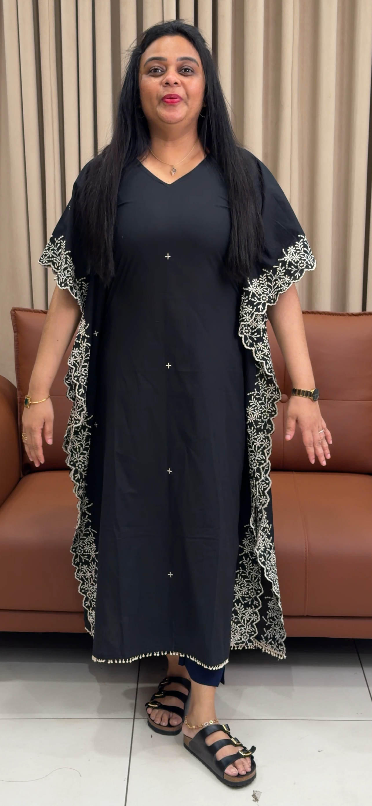 COTTON KAFTAN TOPS - IHA 34922