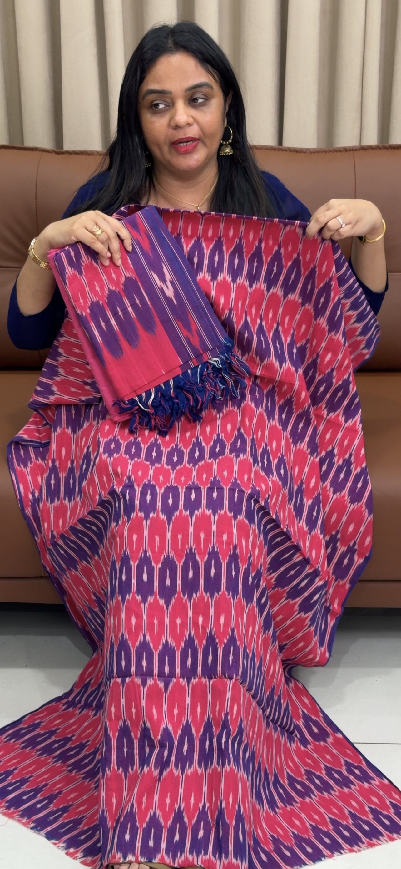 PRINTED UNSTITCHED SALWAR SUITS - IHA 33648