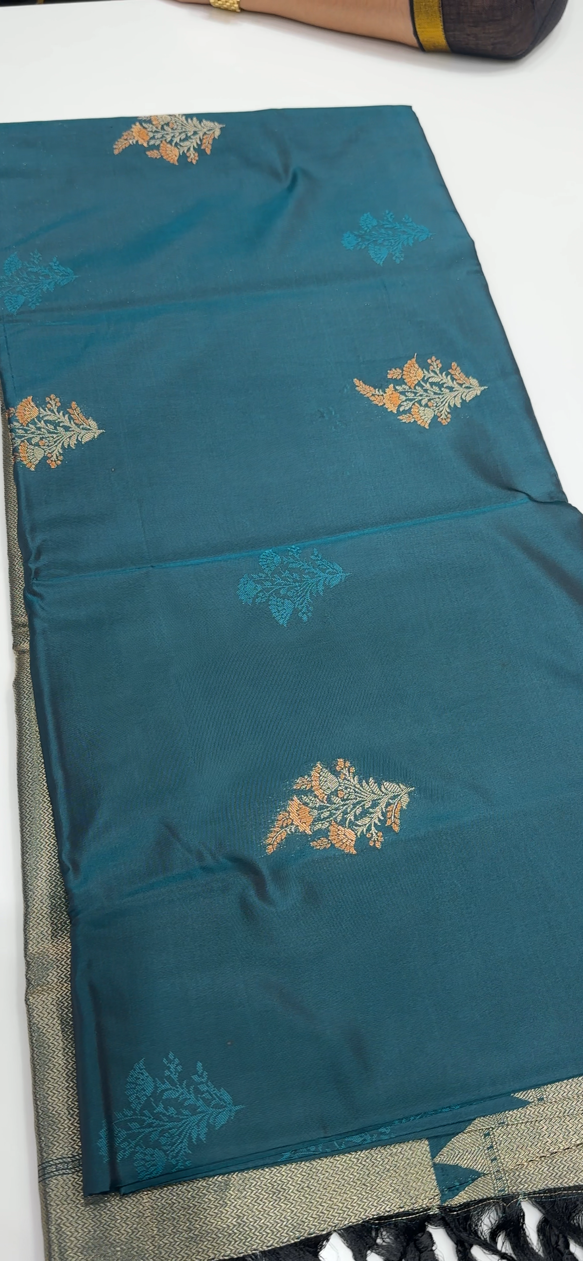 SEMI BROCADE SAREES - IHA 35615