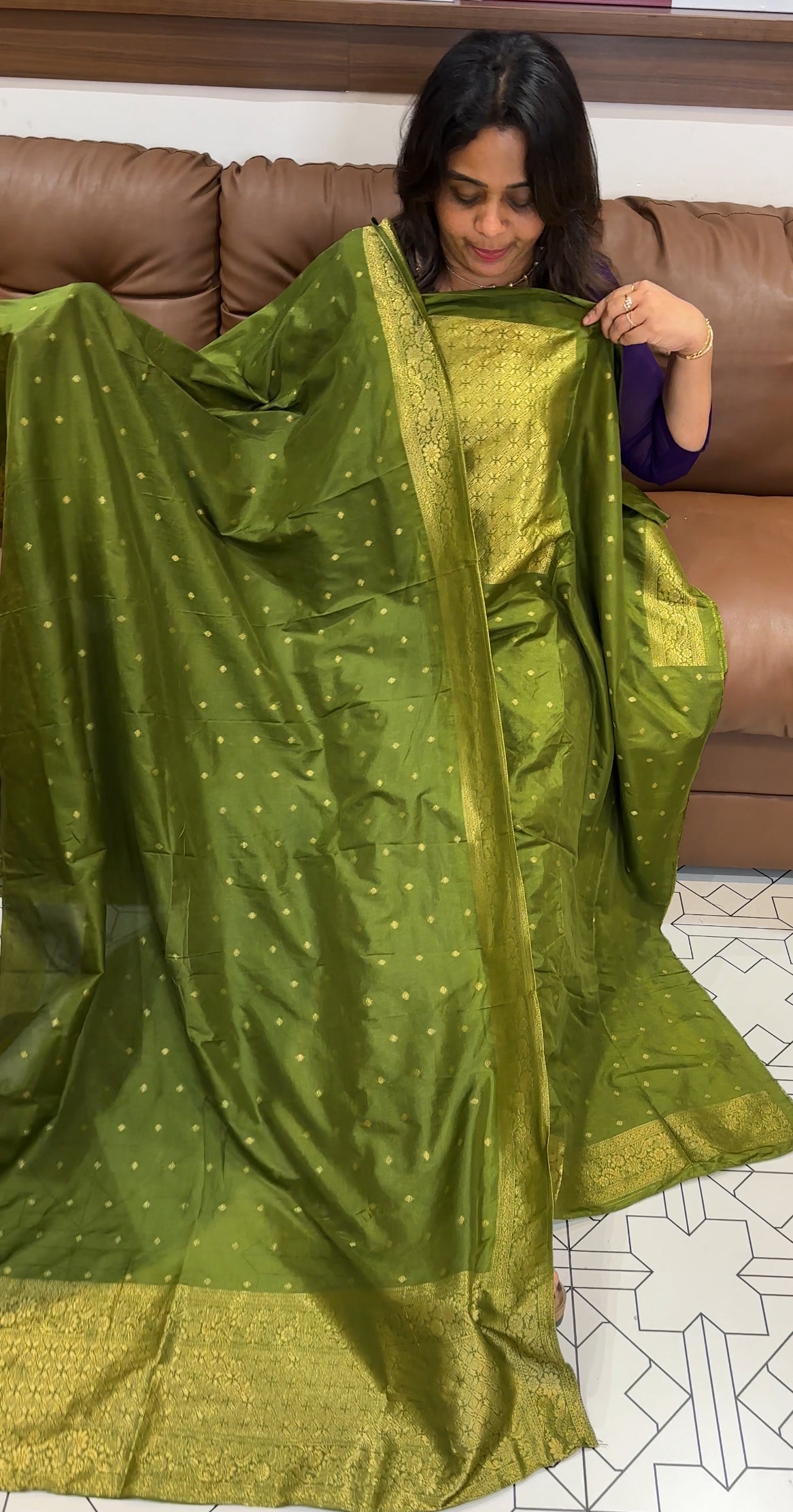 SEMI BANARSI UNSTITCHED SALWAR SUITS - IHA 26219