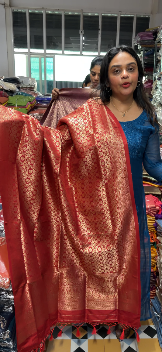 KATAN BANARASI DUPATTA - IHA 31178