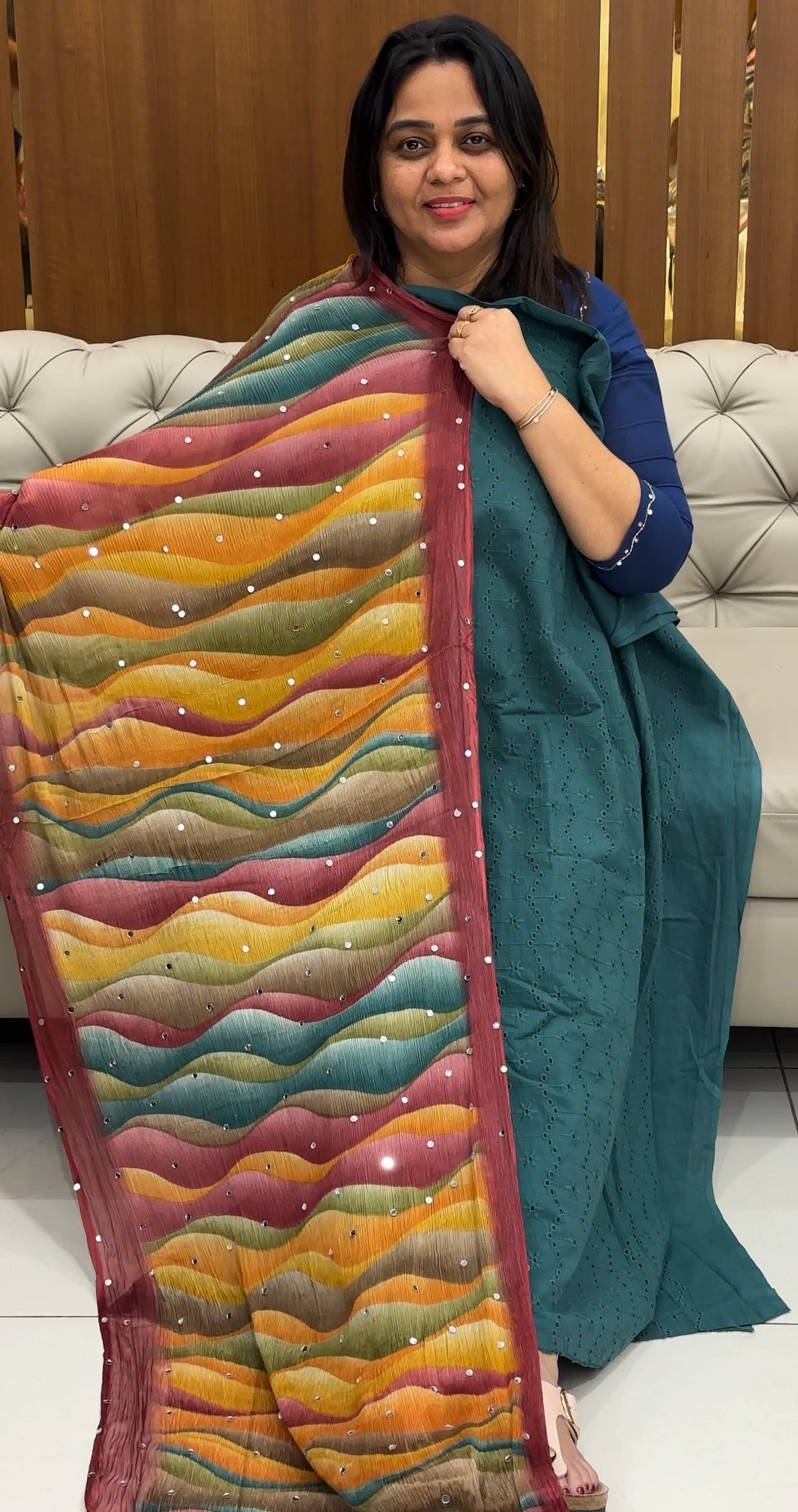 COTTON HAKOBA UNSTITCHED SALWAR SUITS- IHA 28809