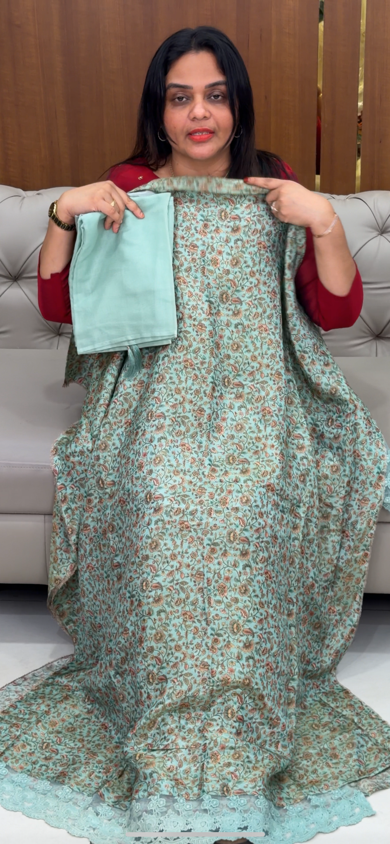 BANARASI TISSUE UNSTITCHED SALWAR SUITS - IHA 30642