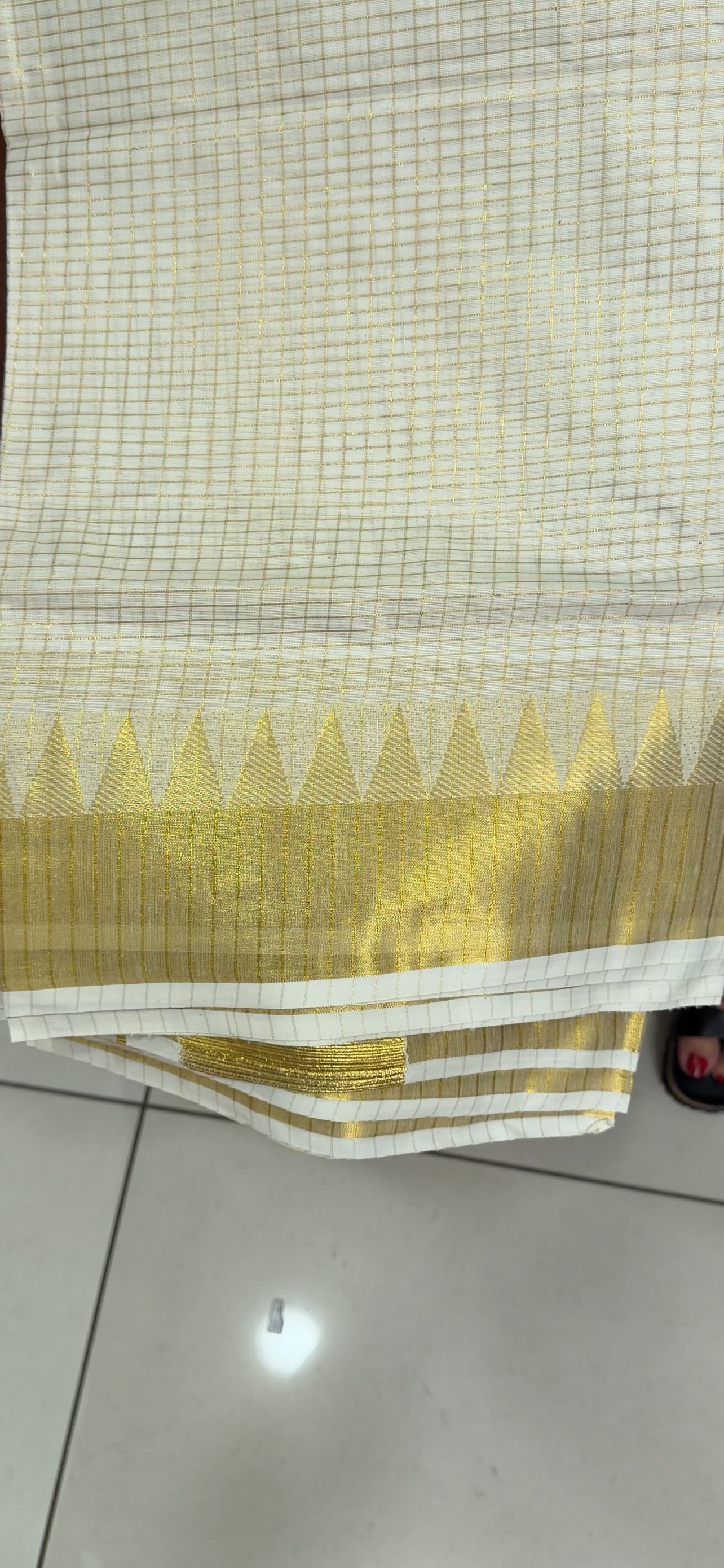 MUL CHANDERI SAREES - IHA 34096