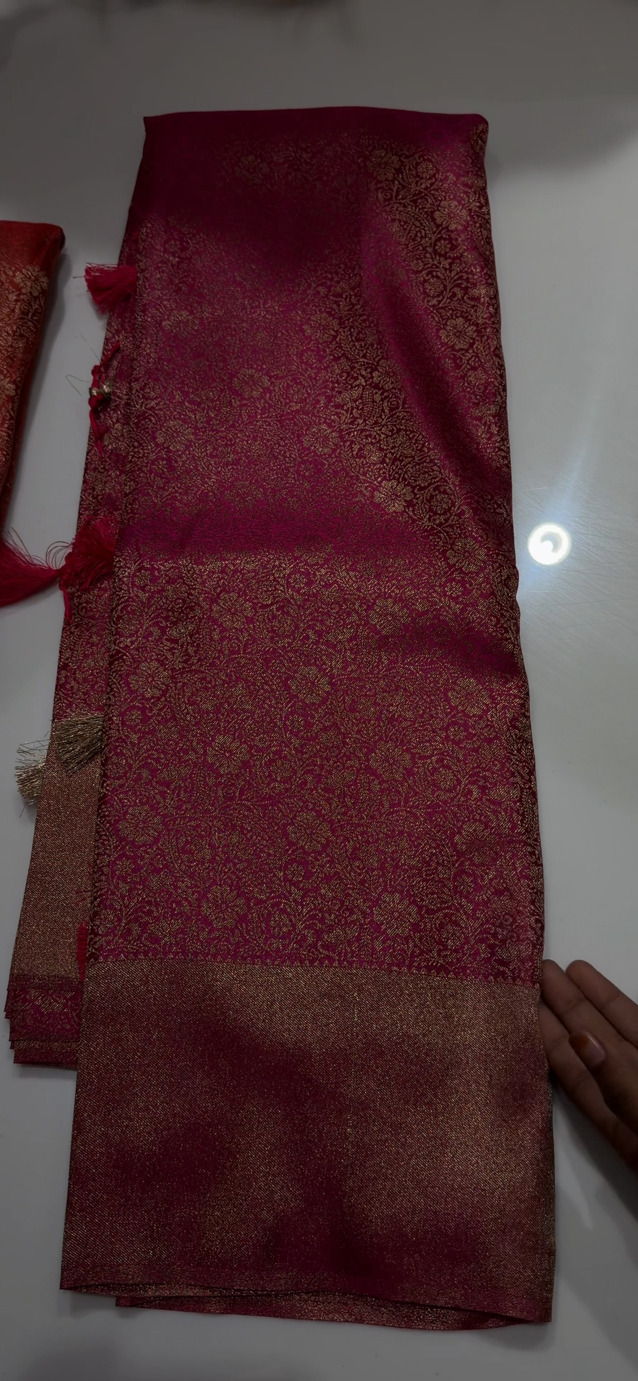 SEMI BROCADE SAREES - IHA 34536