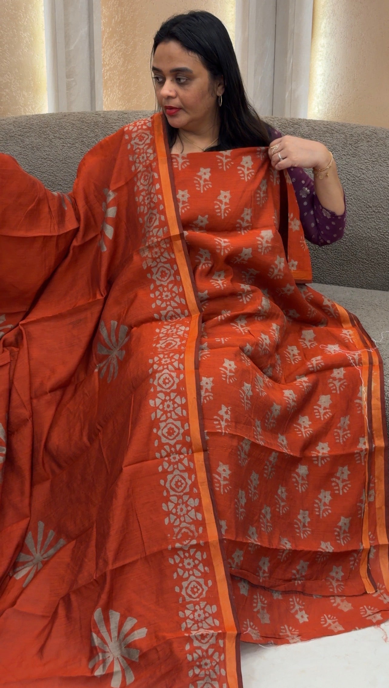 BATIK PRINTED UNSTITCHED SALWAR SUITS - IHA 32858