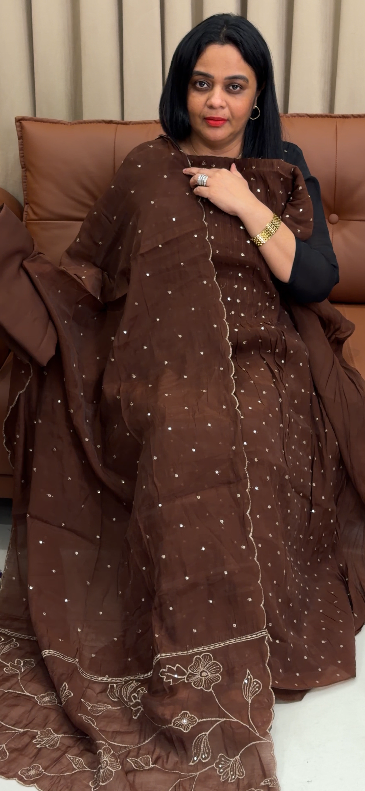 MUL CHANDERI UNSTITCHED SALWAR SUITS - IHA 35803