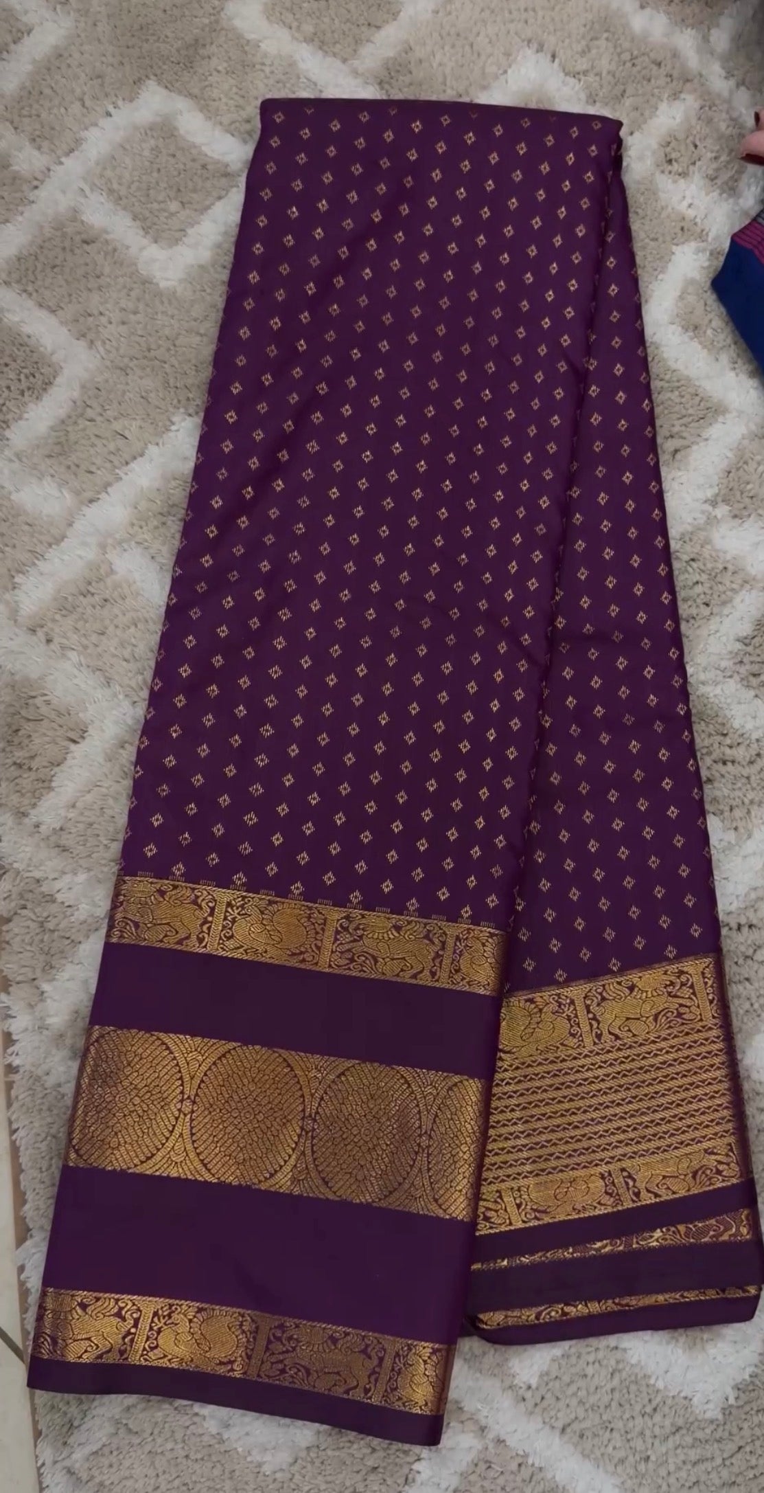 SEMI KANCHIPURAM SILK SAREES - IHA 33143