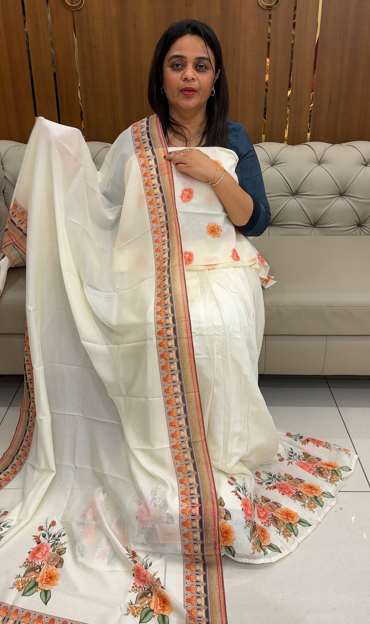 SEMI STITCHED DHAVANI SETS - IHA 25960