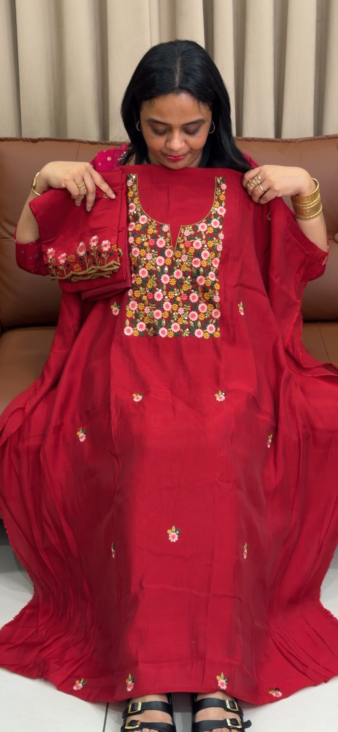 SOFT MUL UNSTITCHED SALWAR SUITS - IHA 34038