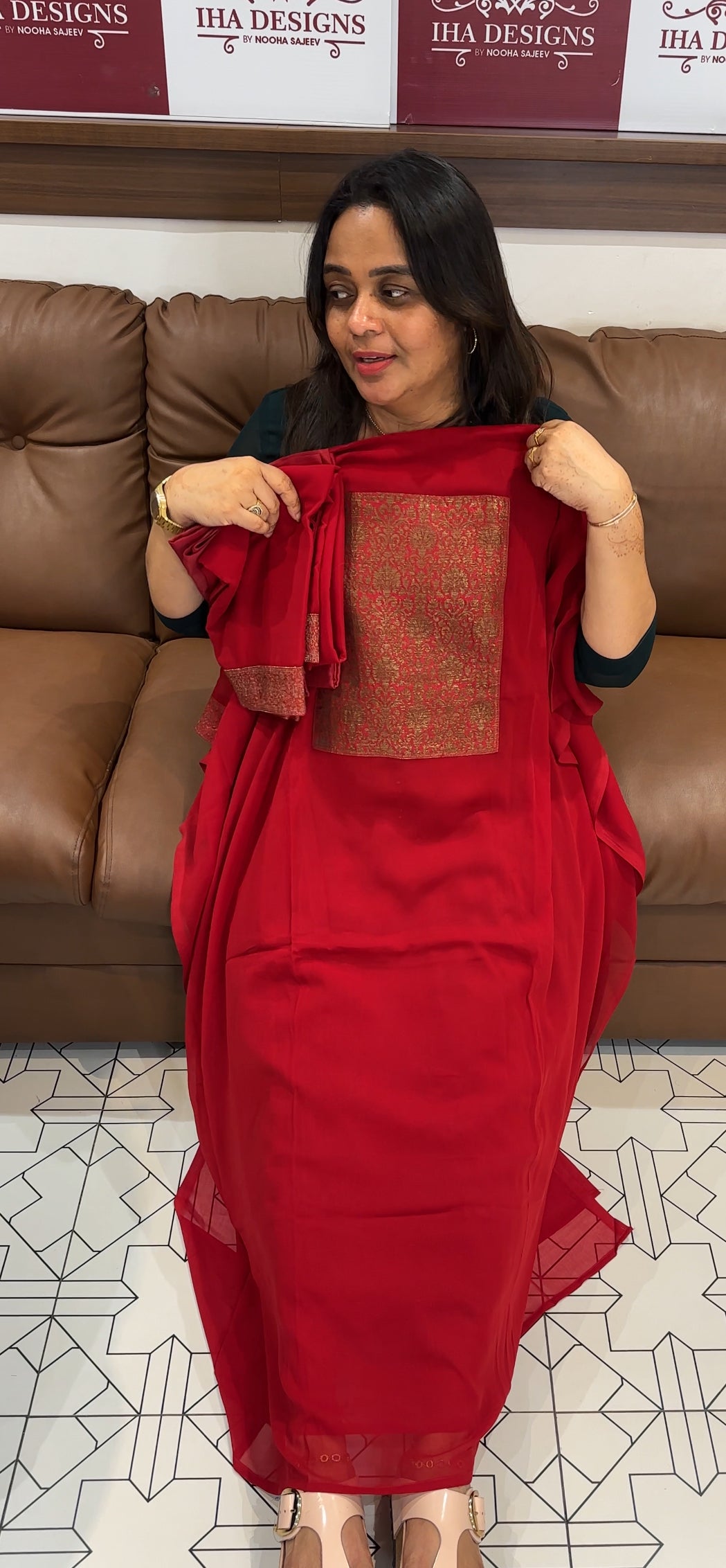 BANARASI UNSTITCHED SALWAR SUITS - IHA 27654