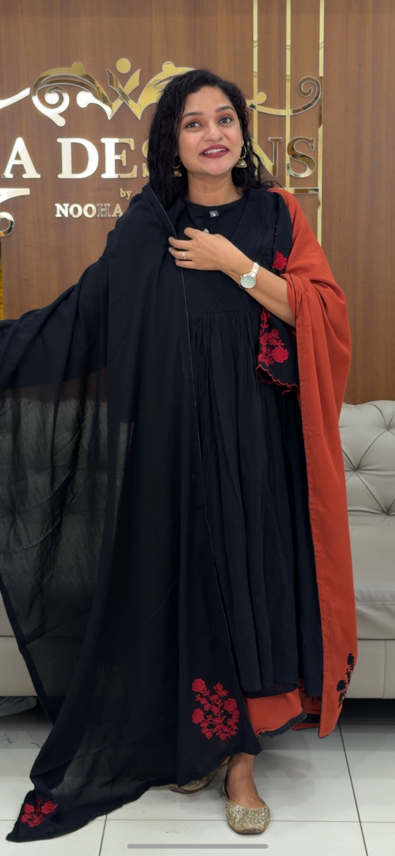 CRUSHED COTTON TOP, BOTTOM AND DUPATTA - IHA 29428