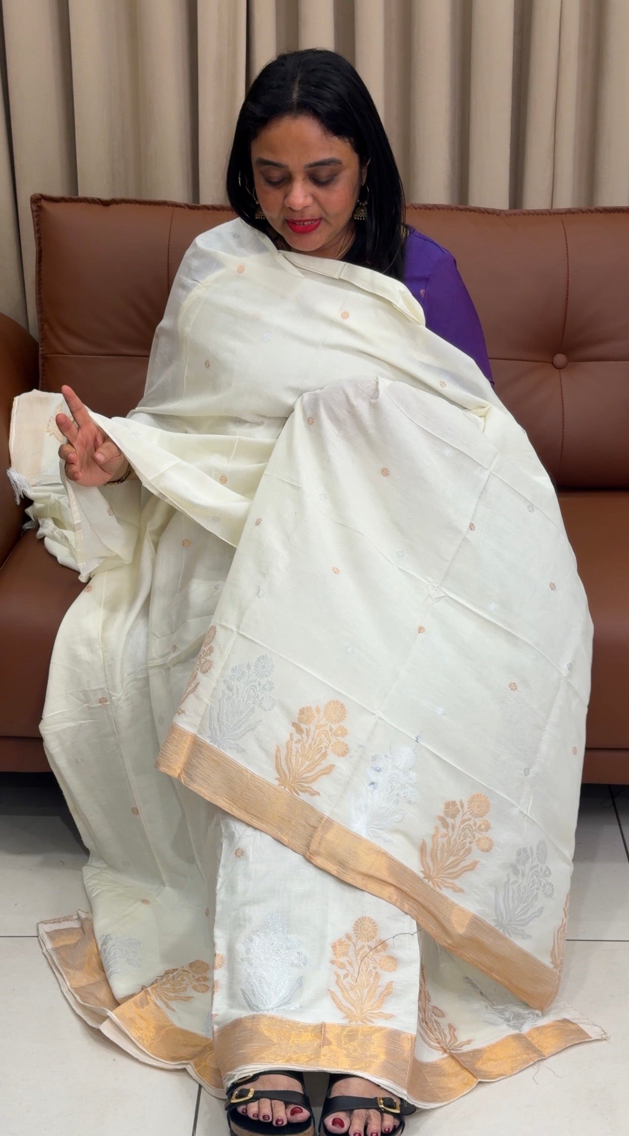 IN- HOUSE JAMDANI UNSTITCHED SALWAR SUITS - IHA 33984