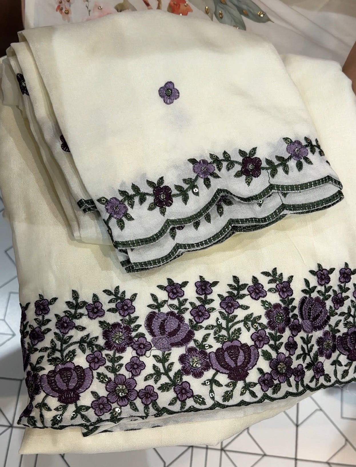 SEMI RAW SILK UNSTITCHED SALWAR SUITS - IHA 26319