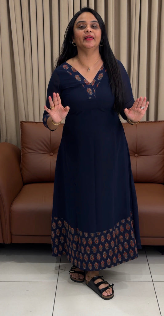 IHA'S IN-HOUSE GEORGETTE ALINE TOPS - IHA 34788