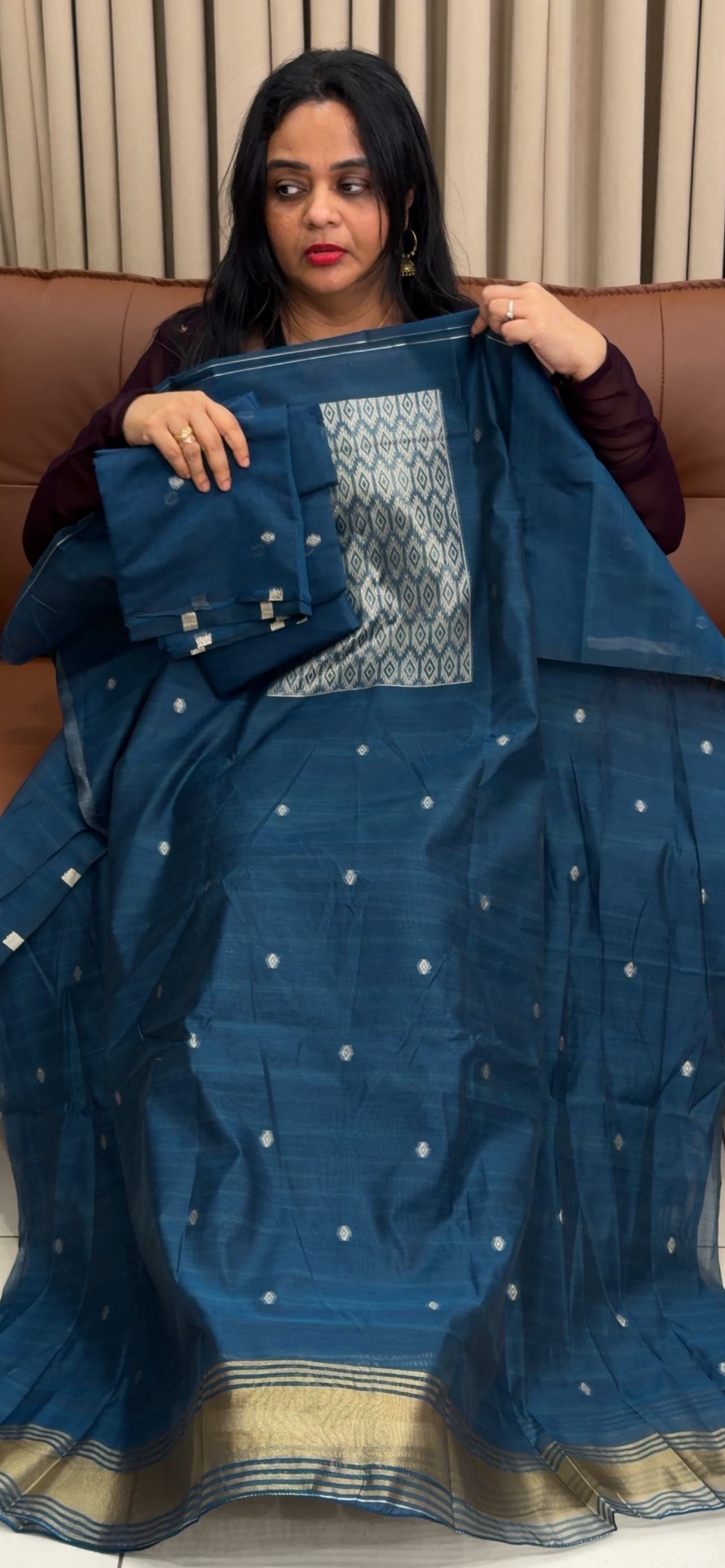 JAMDANI UNSTITCHED UNSTITCHED SALWAR SUITS - IHA 34485