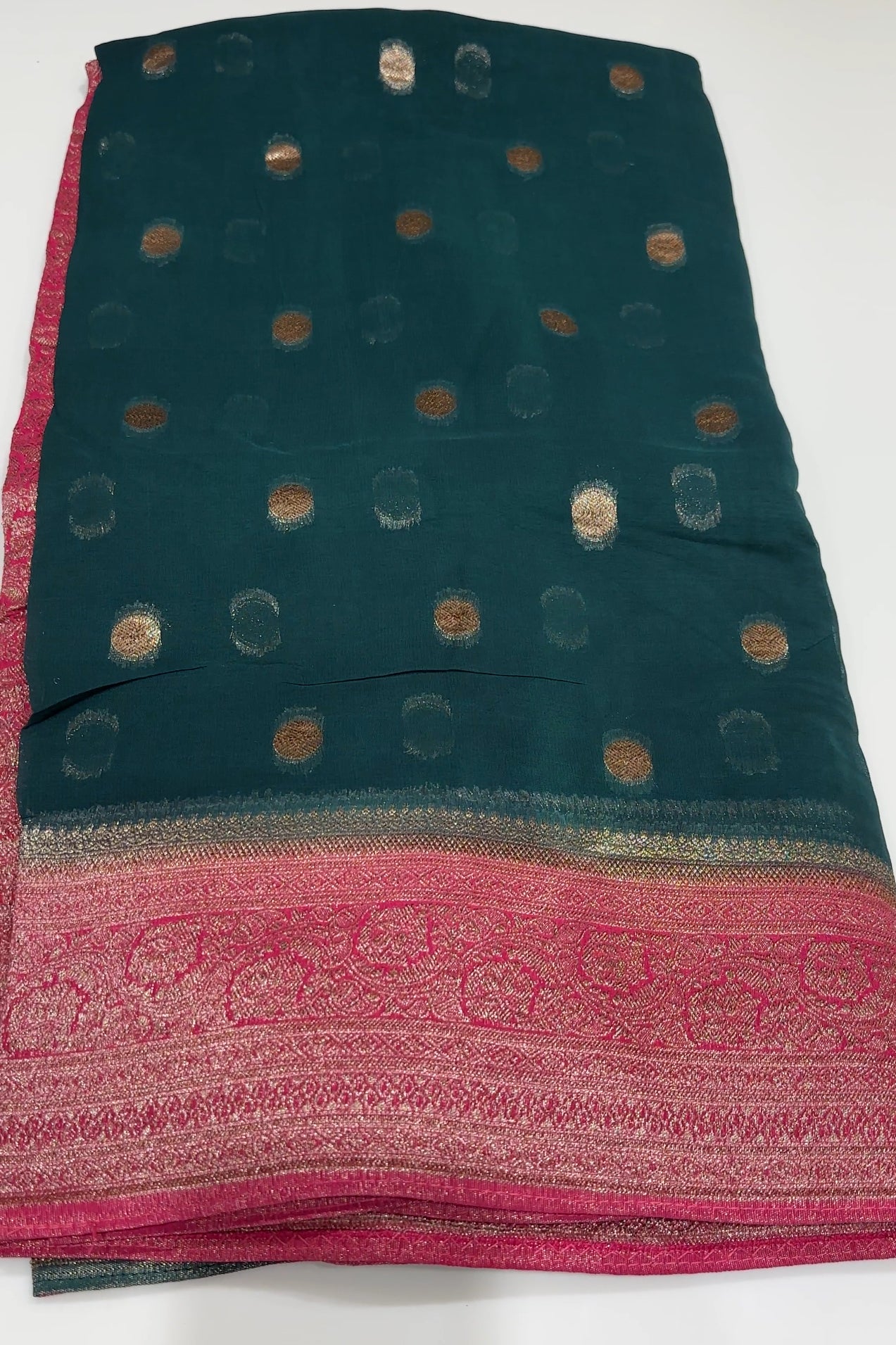 GEORGETTE BANARASI SAREES - IHA 18700