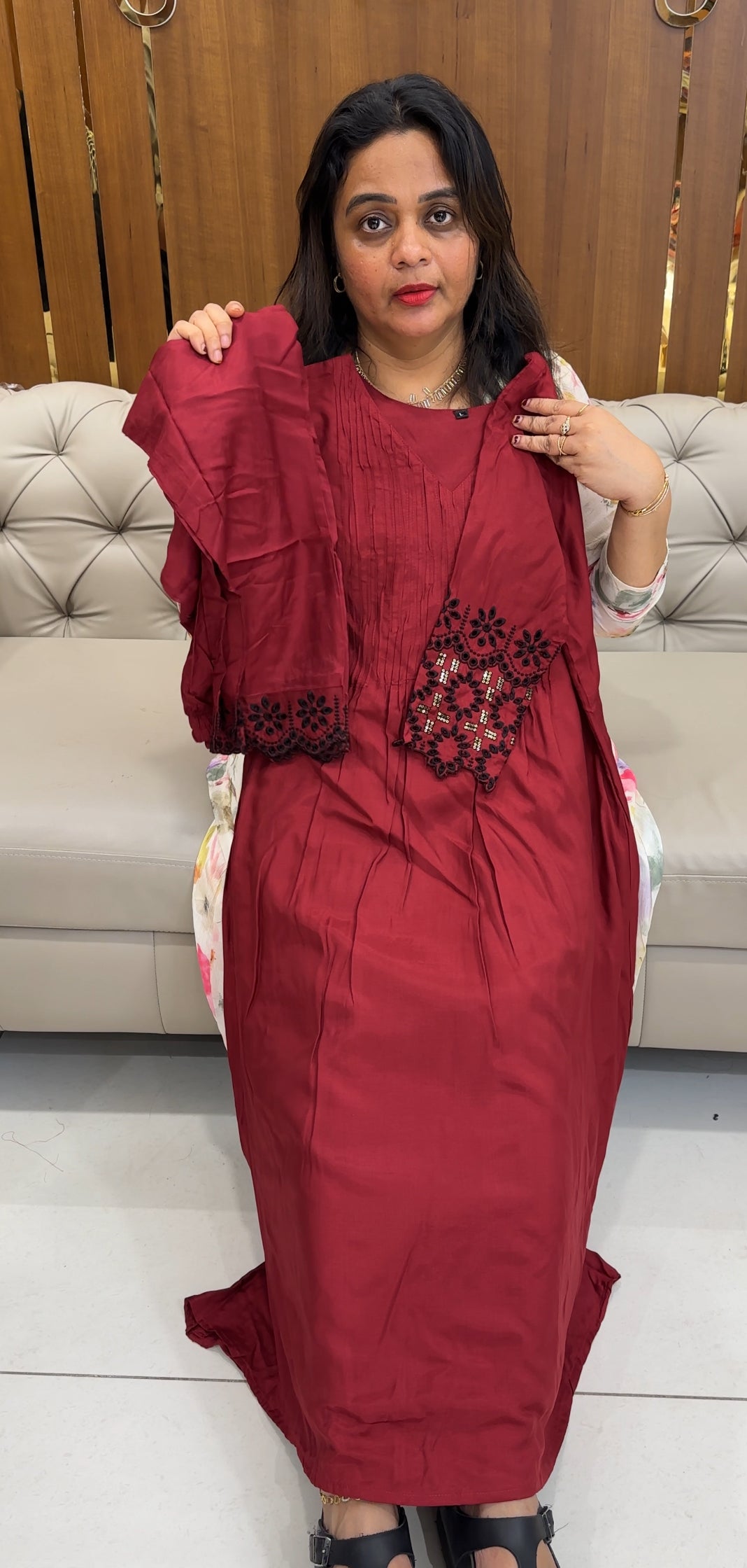 MUSLIN SILK TOP AND BOTTOM - IHA 26124