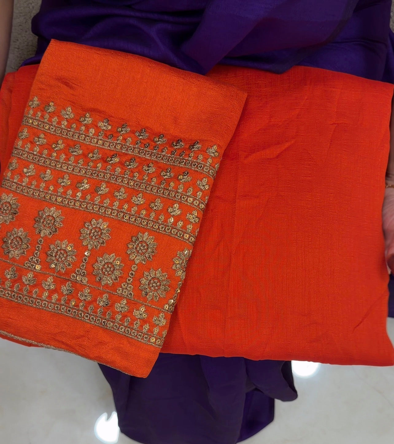 IHA'S IN- HOUSE READY TO WEAR SEMI RAW SILK SAREES - IHA 33020
