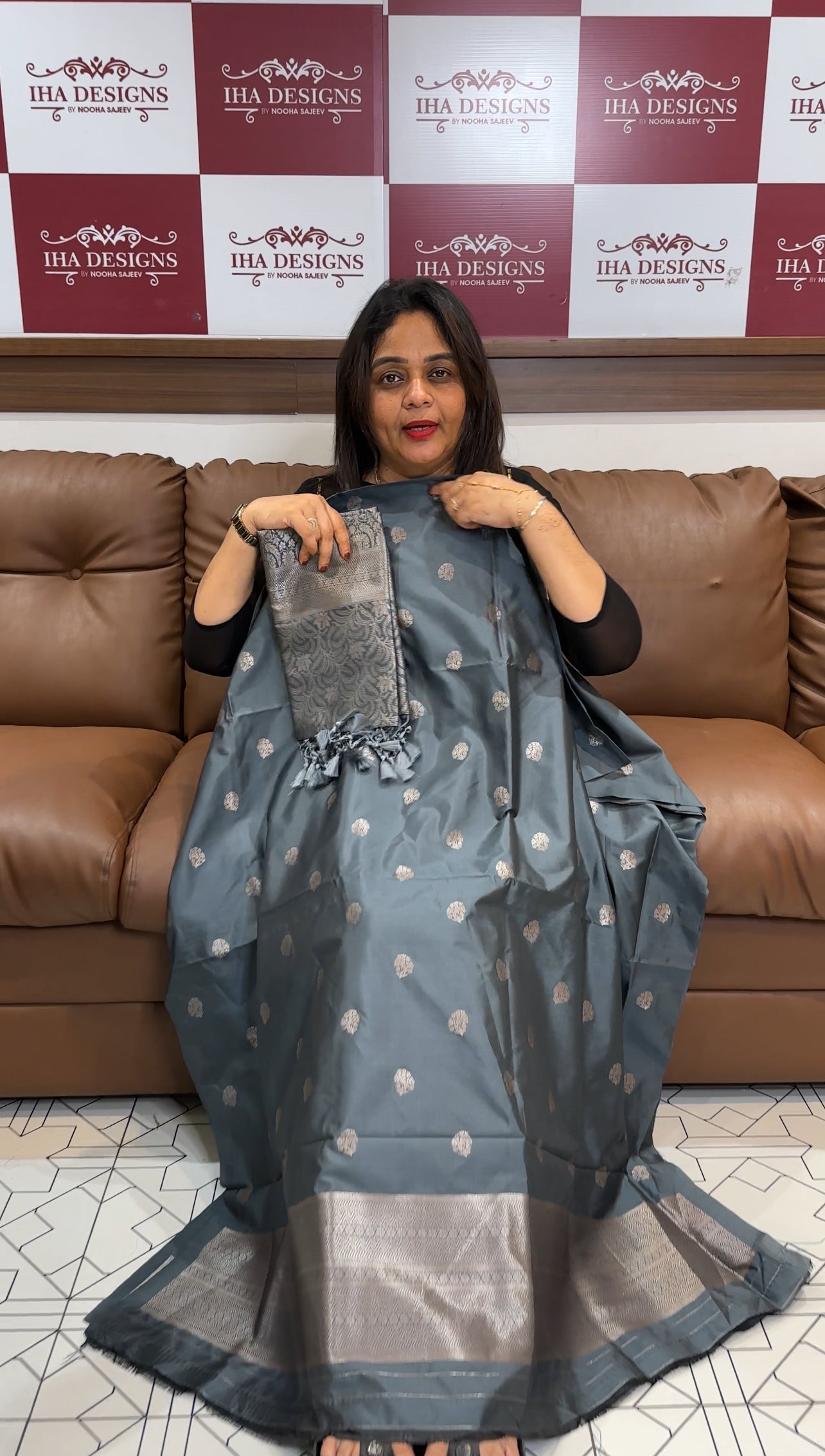 SEMI BANARASI UNSTITCHED SALWAR SUITS - IHA 24001