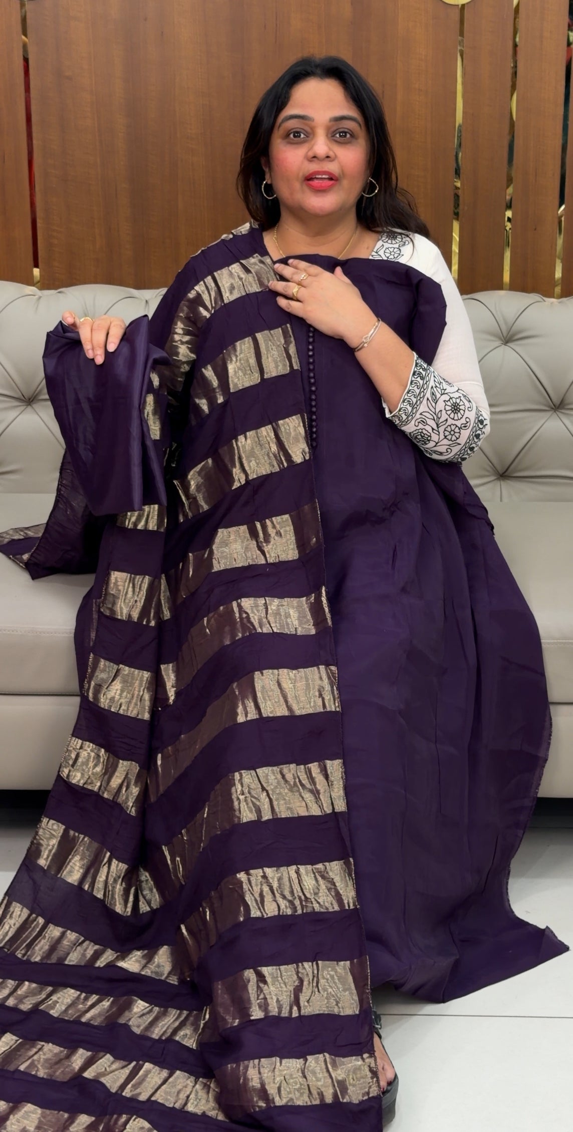 MUL CHANDERI UNSTITCHED SALWAR SUITS - IHA 30513