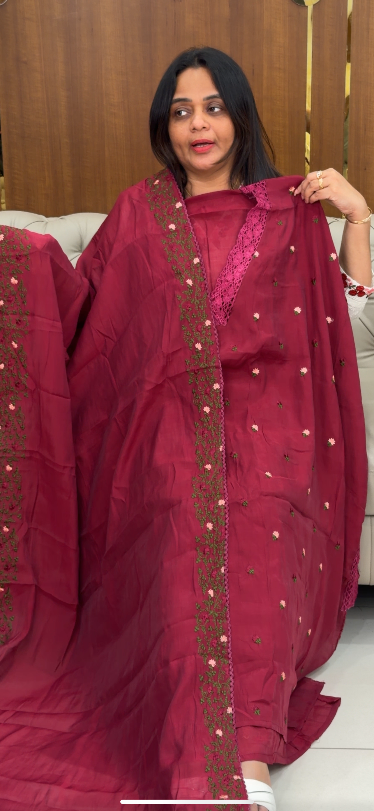 FORWARD MUL CHANDERI UNSTITCHED SALWAR SUITS - IHA 29375