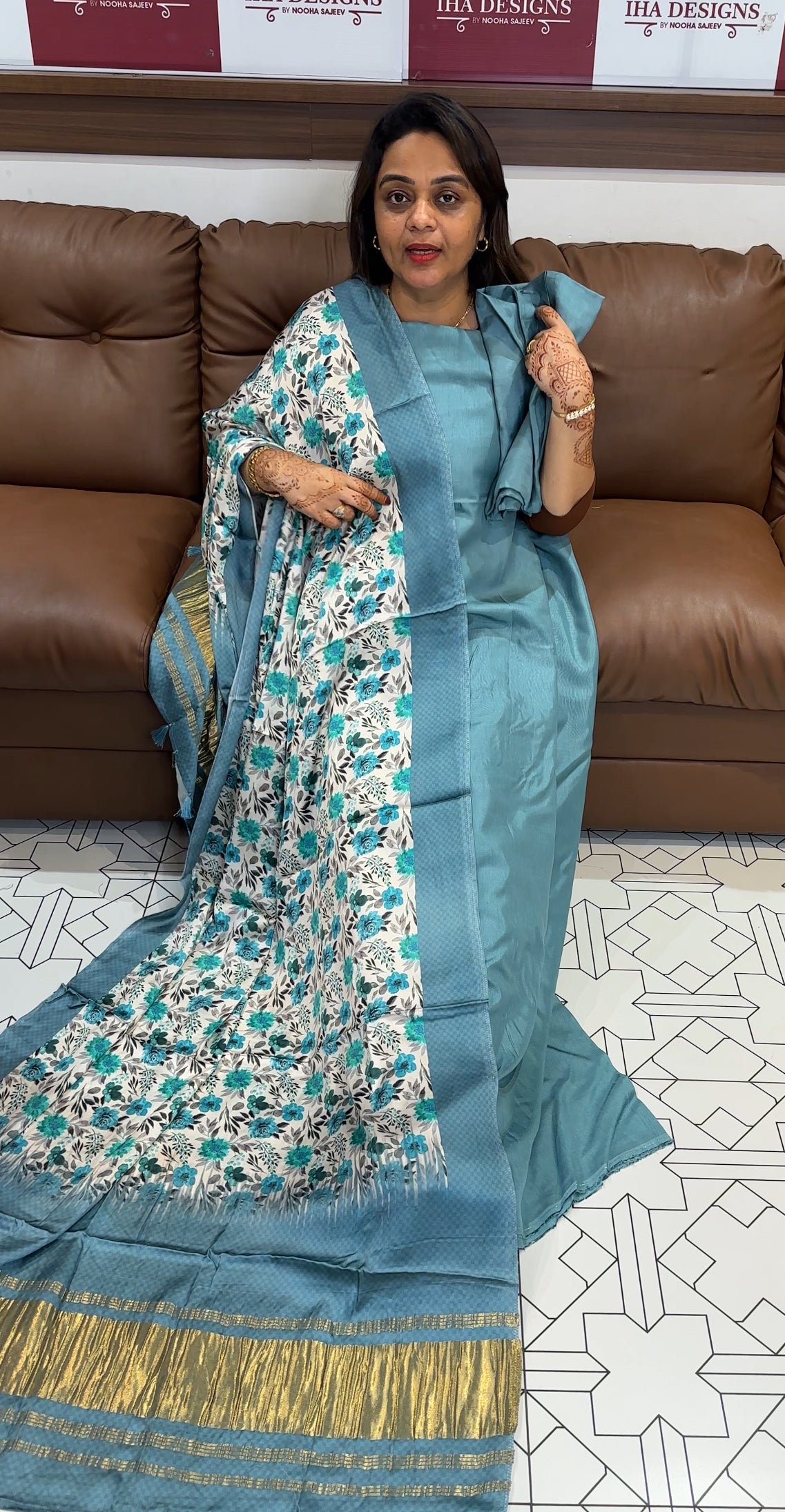 SILK DOLA UNSTITCHED SALWAR SUITS - IHA 23749