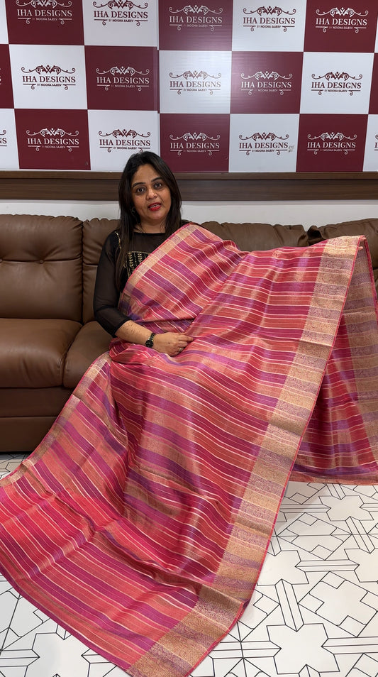 DESIGNER TISSUE SAREES - IHA 24005