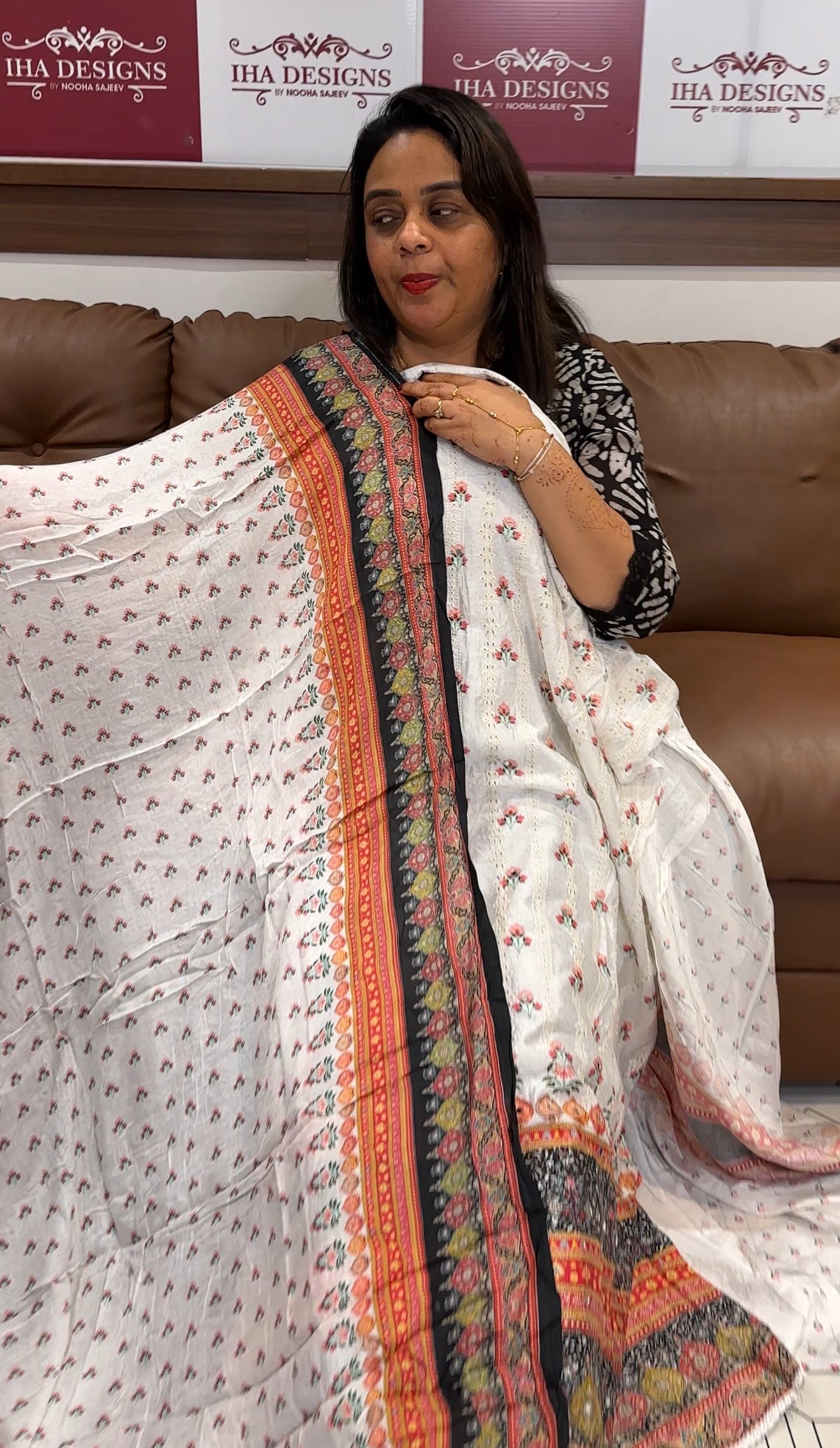 MUSLIN SILK UNSTITCHED SALWAR SUITS - IHA 23973