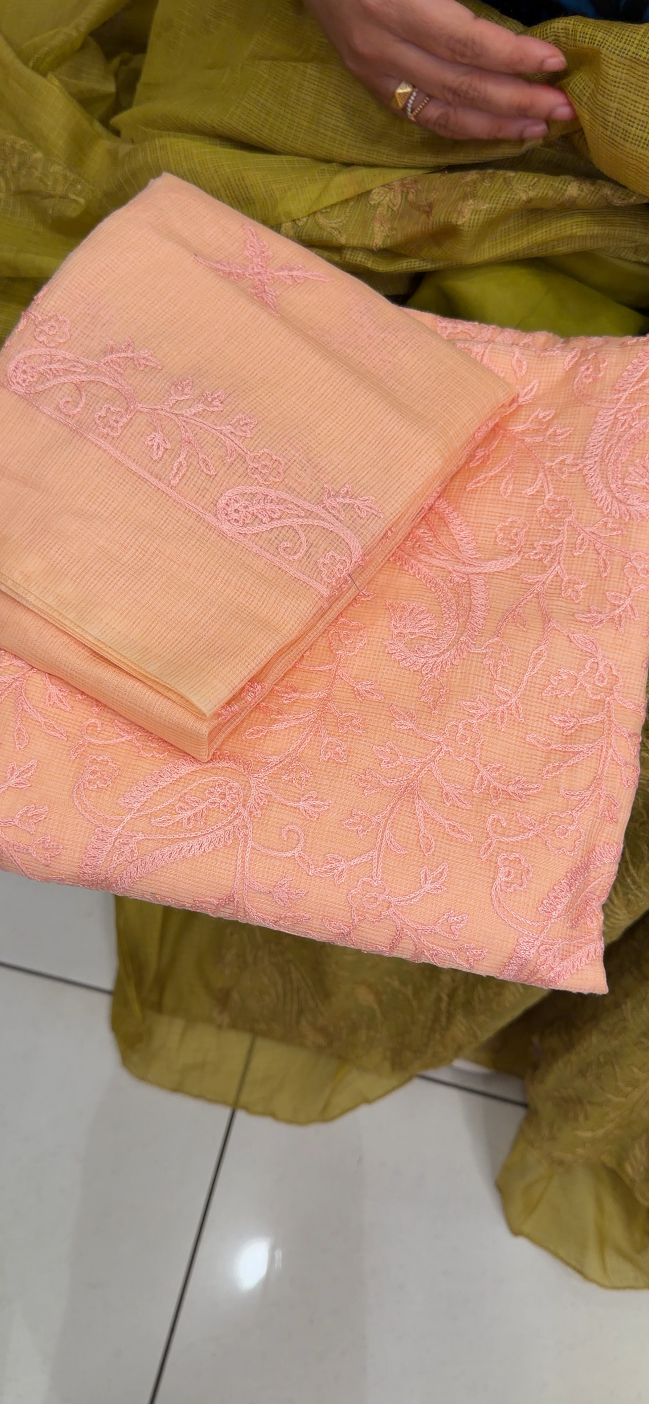 NET KOTA UNSTITCHED SALWAR SUITS -  IHA 34645
