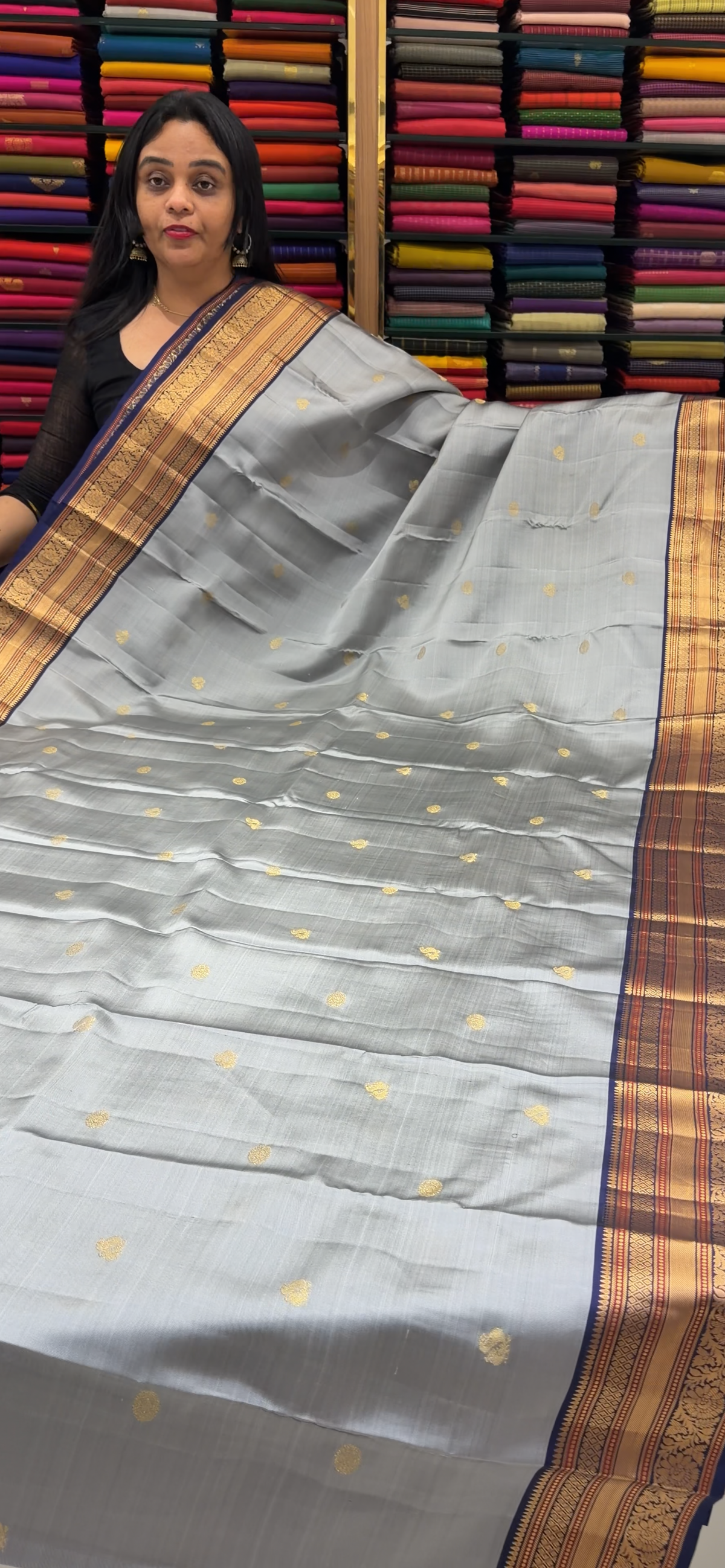 DESIGNER KANCHIPURAM SAREES - IHA 35733