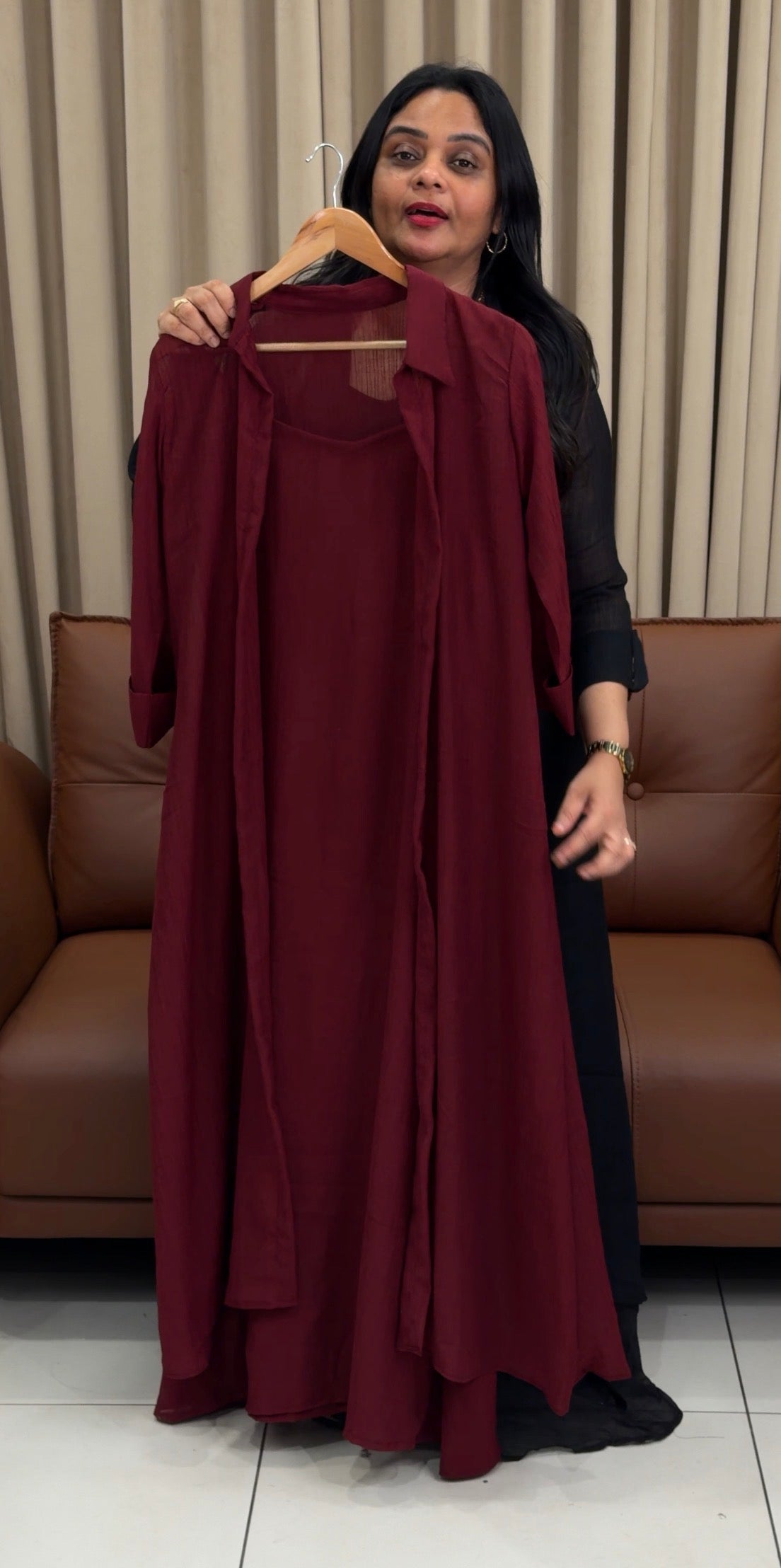 IHA'S IN-HOUSE MUL CRUSHED TOP AND JACKET - IHA 34236