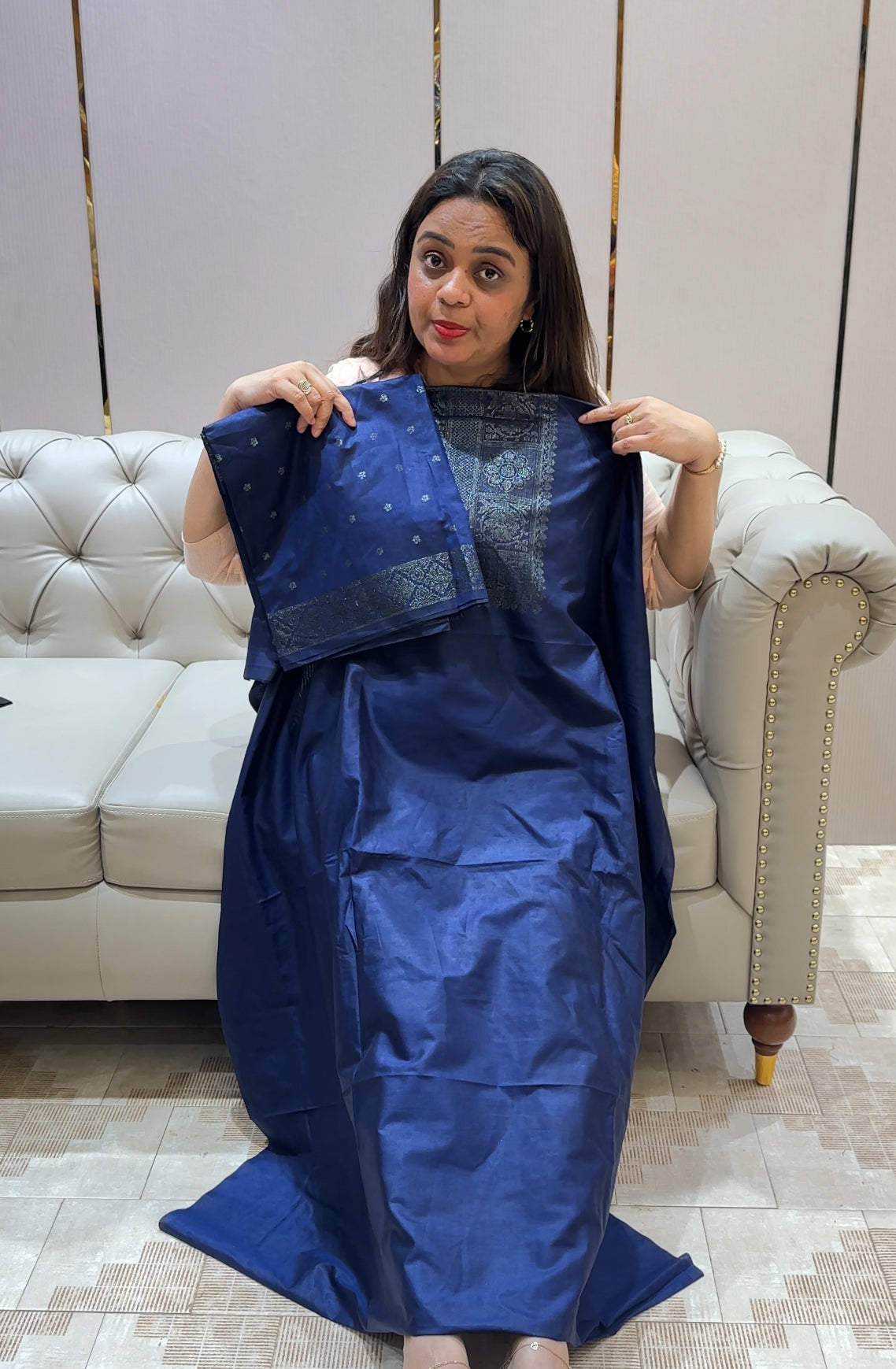 TUSSUR BANARASI UNSTITCHED SALWAR SUITS - IHA 21438
