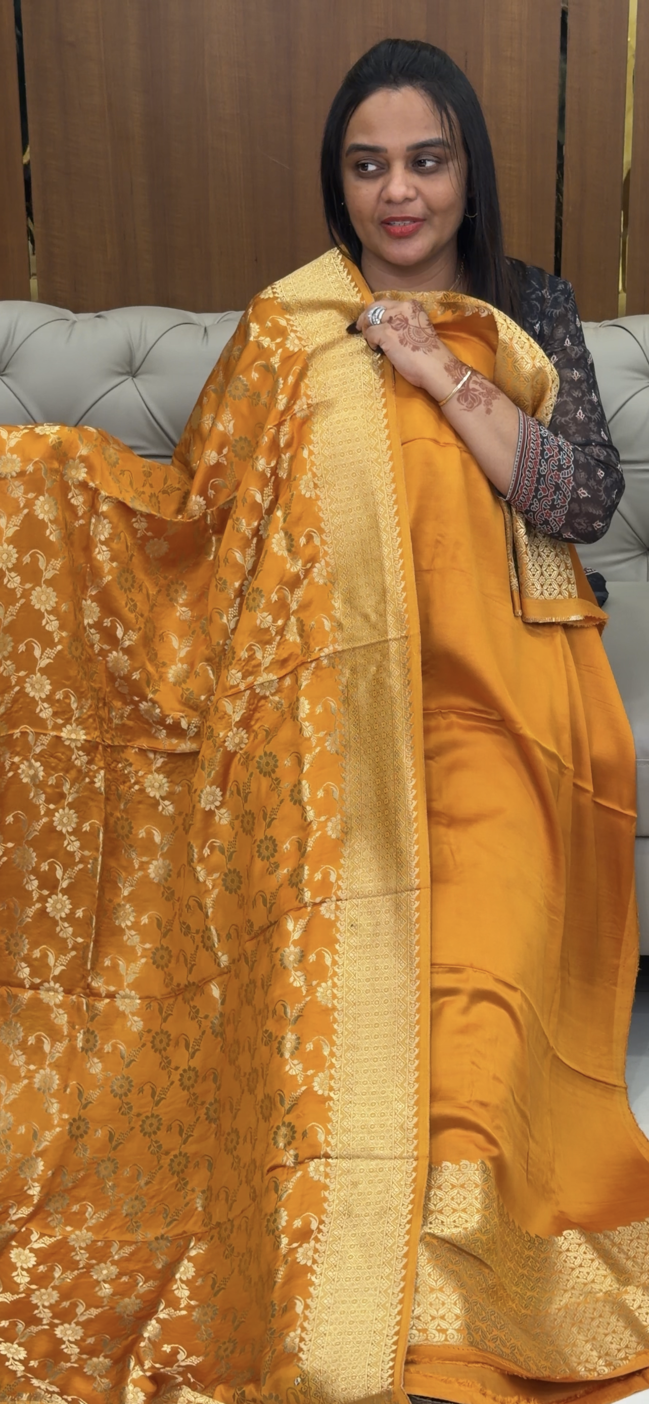 BANARASI UNSTITCHED SALWAR SUITS - IHA 31422